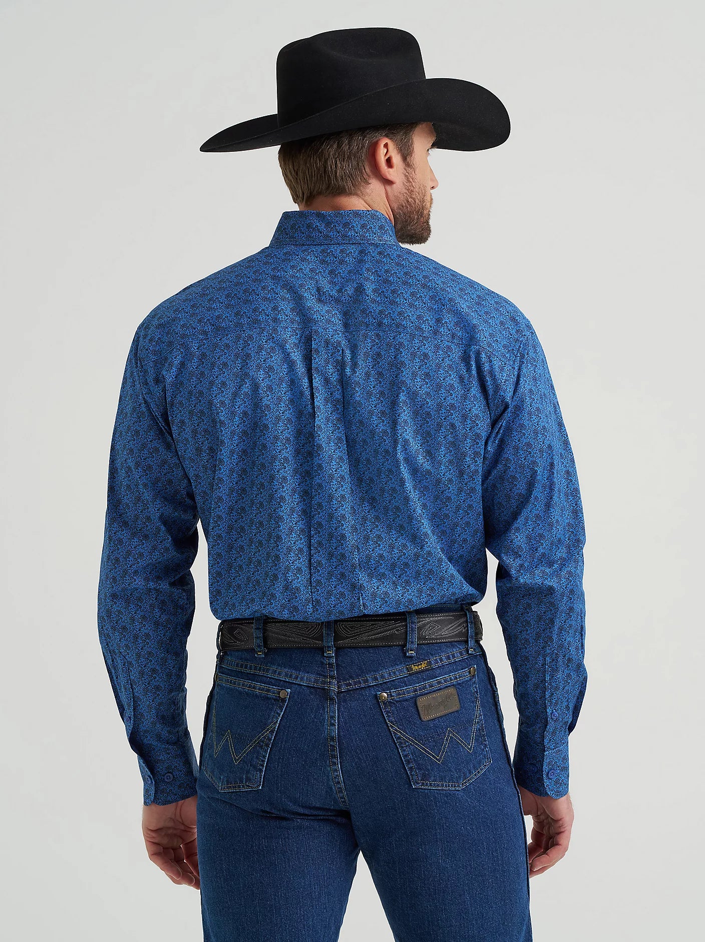 Wrangler® George Strait™ Long Sleeve Button Down One Pocket Shirt