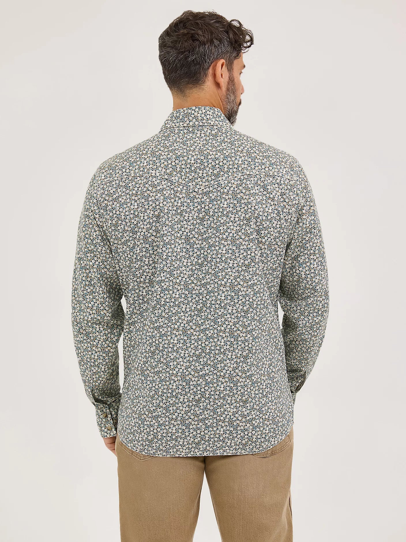 Wrangler Retro® Long Sleeve Shirt - Modern Fit - Floral Green