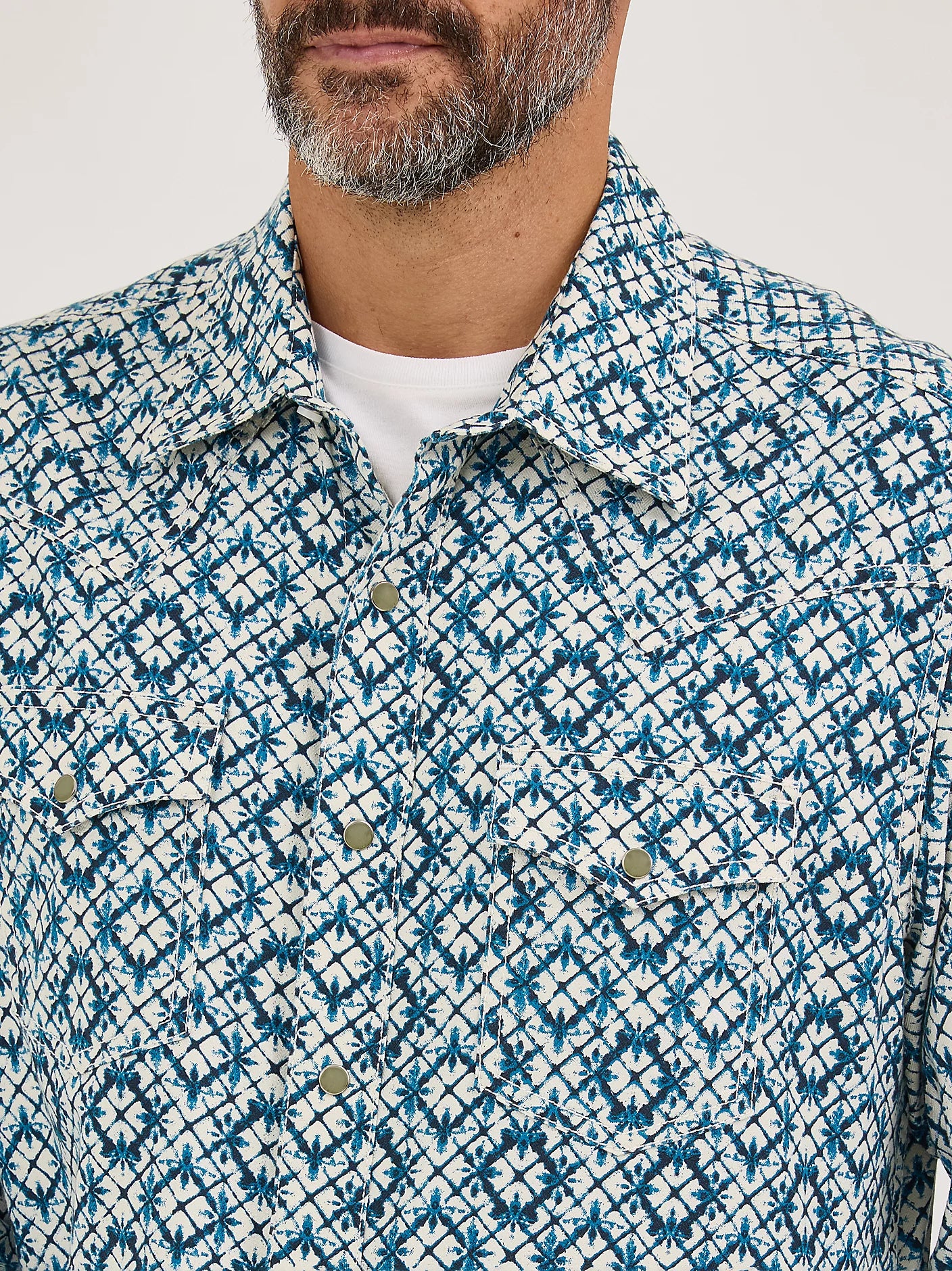 Wrangler Retro® Long Sleeve Shirt - Modern Fit - Indigo Dye