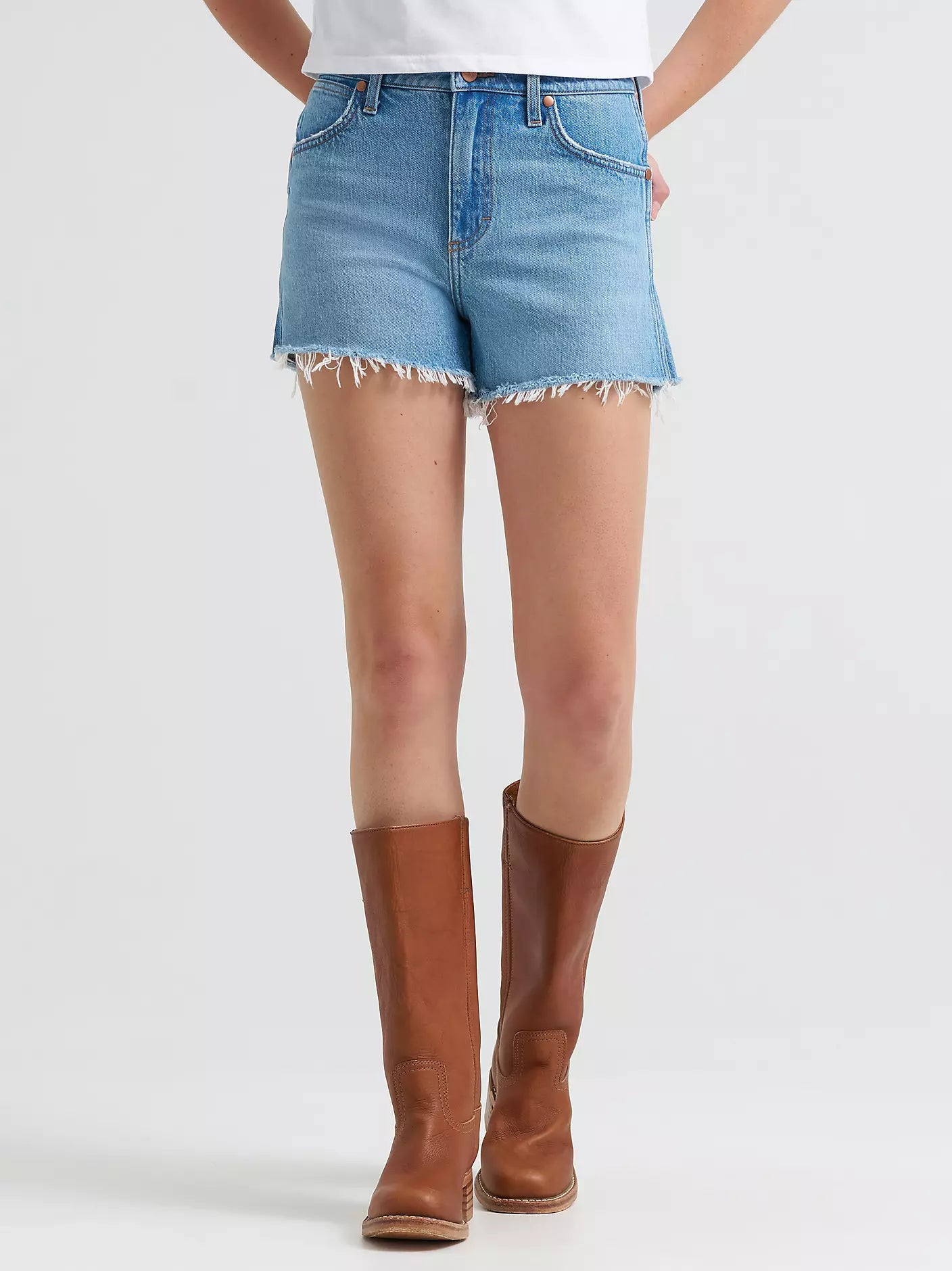 Short Cowboy Wrangler® pour femme – Taille haute – Riyah