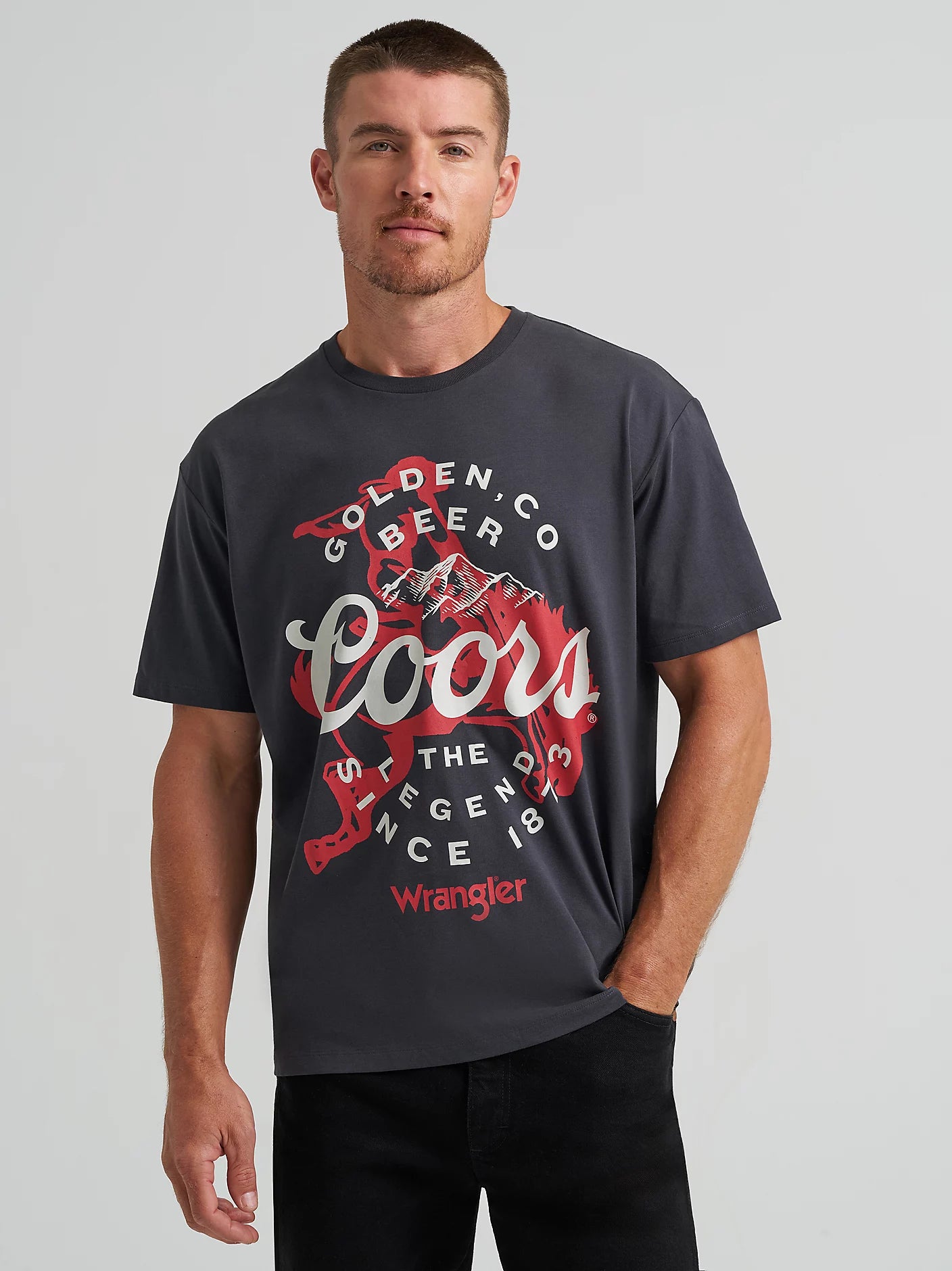 Wrangler X Coors Canada Not My First Banquet Tee - Black