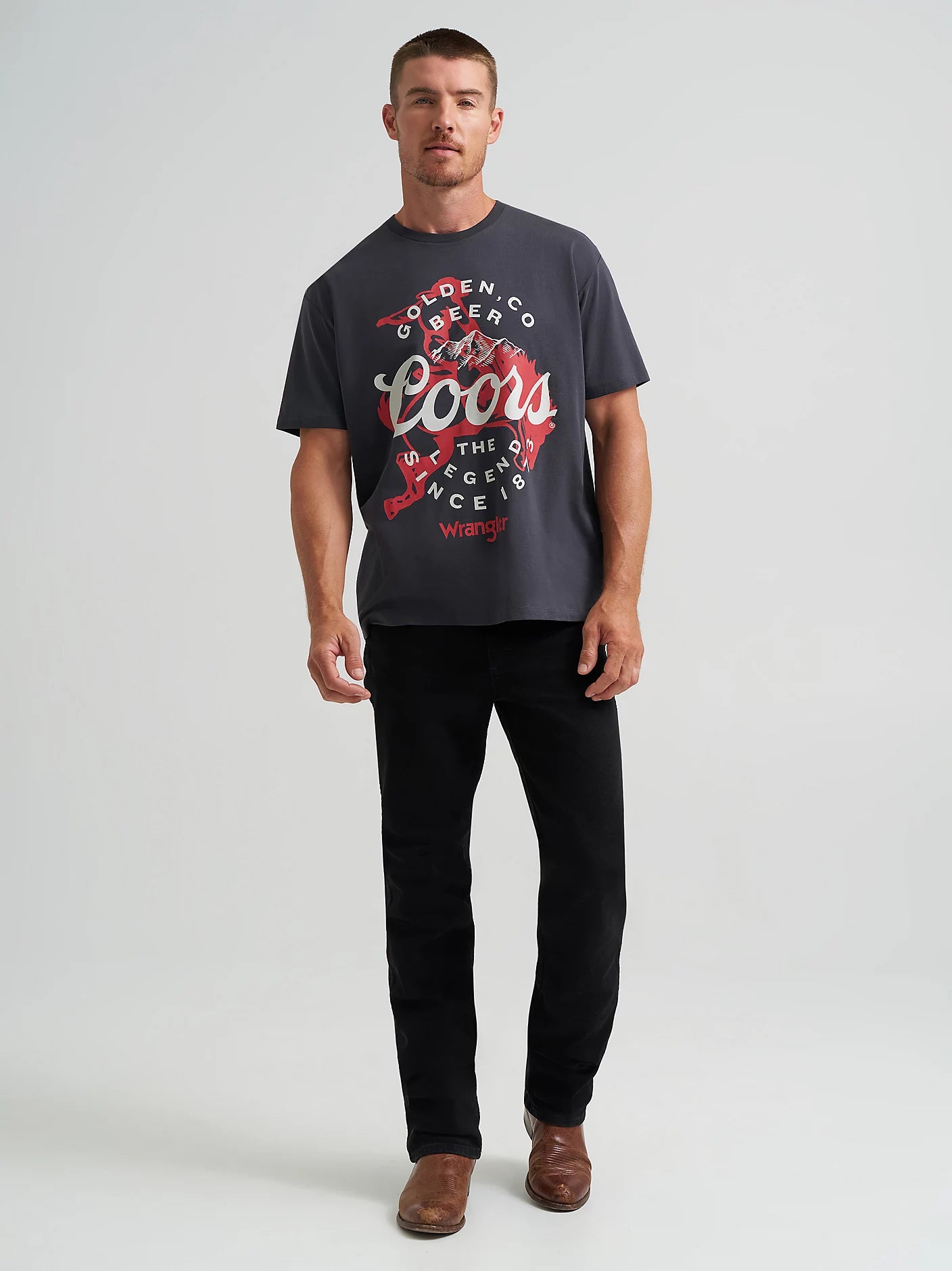 Wrangler X Coors Canada Not My First Banquet Tee - Black