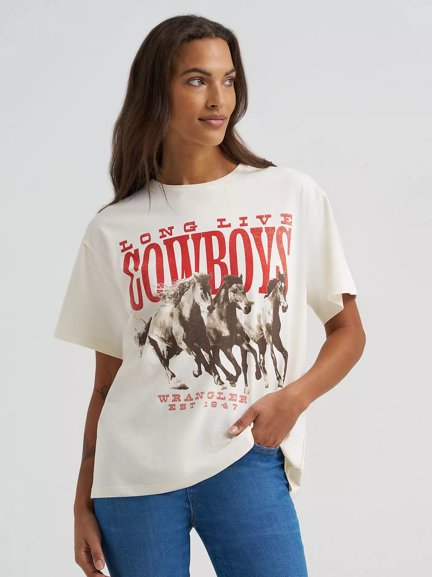 T-shirt imprimé « Stampeding Stallions Girlfriend »