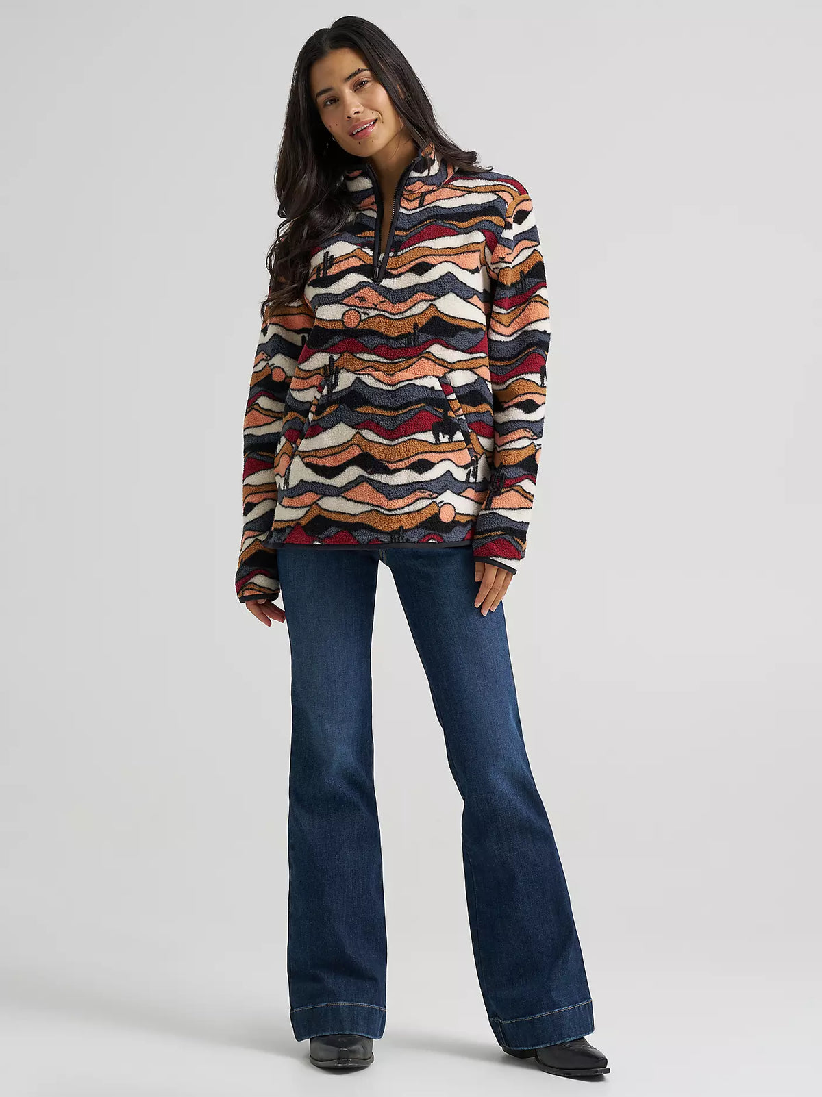 Women's Wrangler High Plains Sherpa Zip Pullover