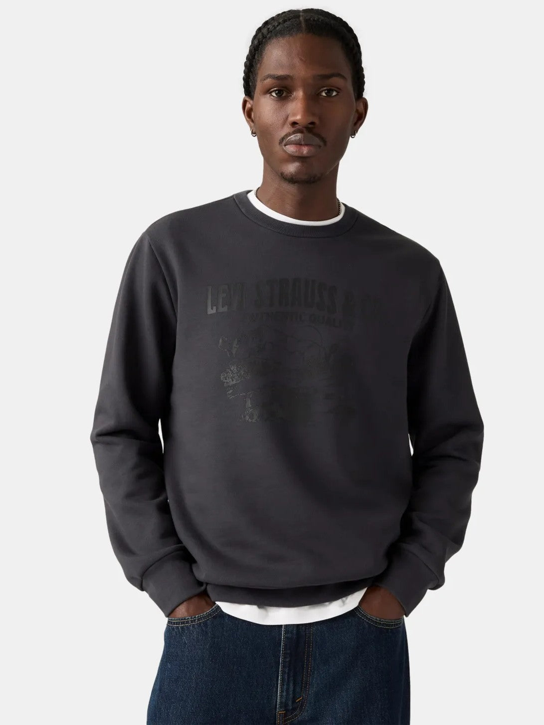 Levi's Men's Standard Fit Graphic Crewneck Sweatshirt