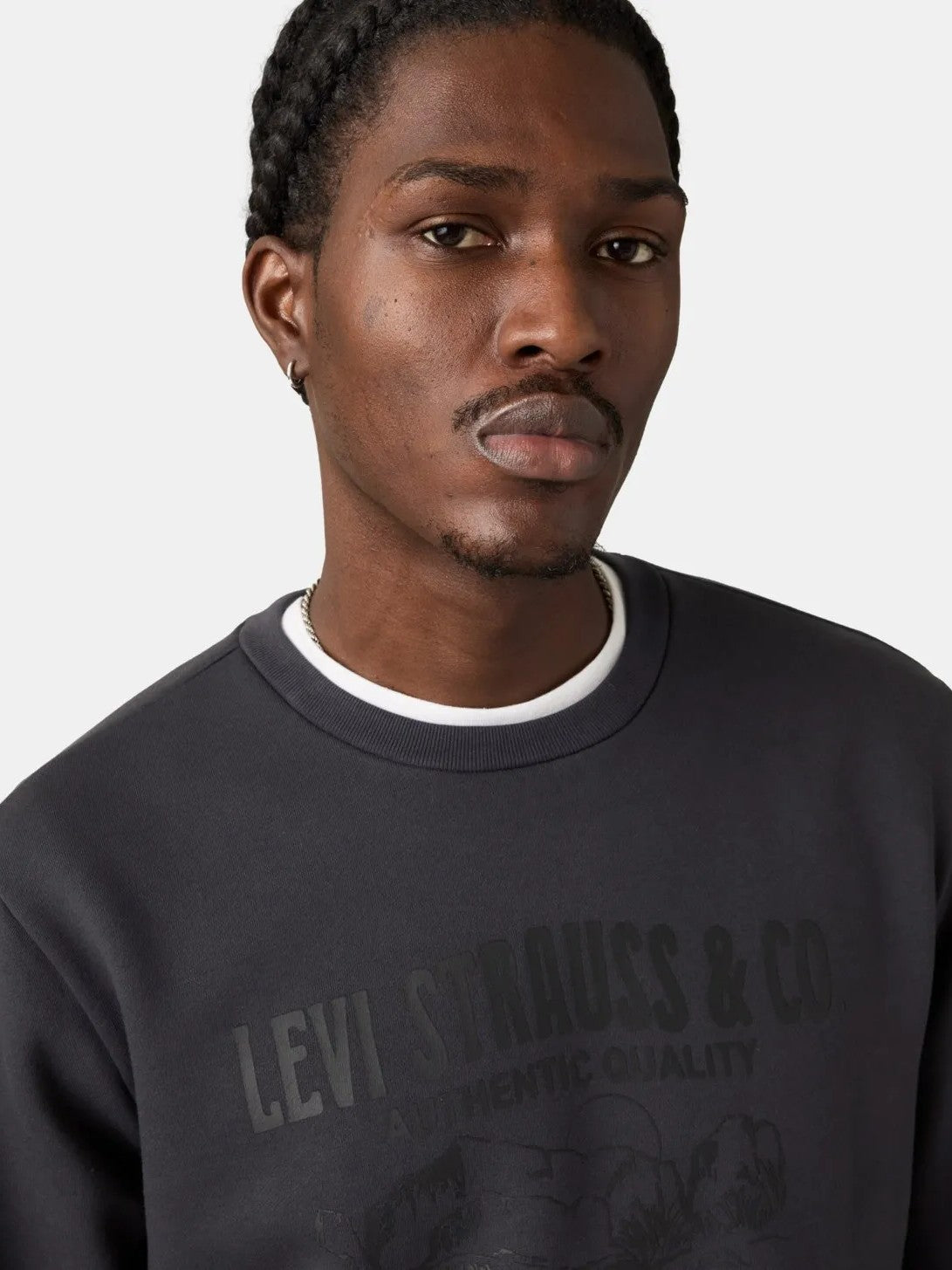 Sweat-shirt Levi's pour homme, coupe standard, col rond, motif graphique