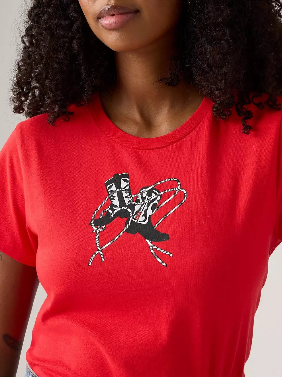 T-shirt Levi's pour femme avec logo western parfait