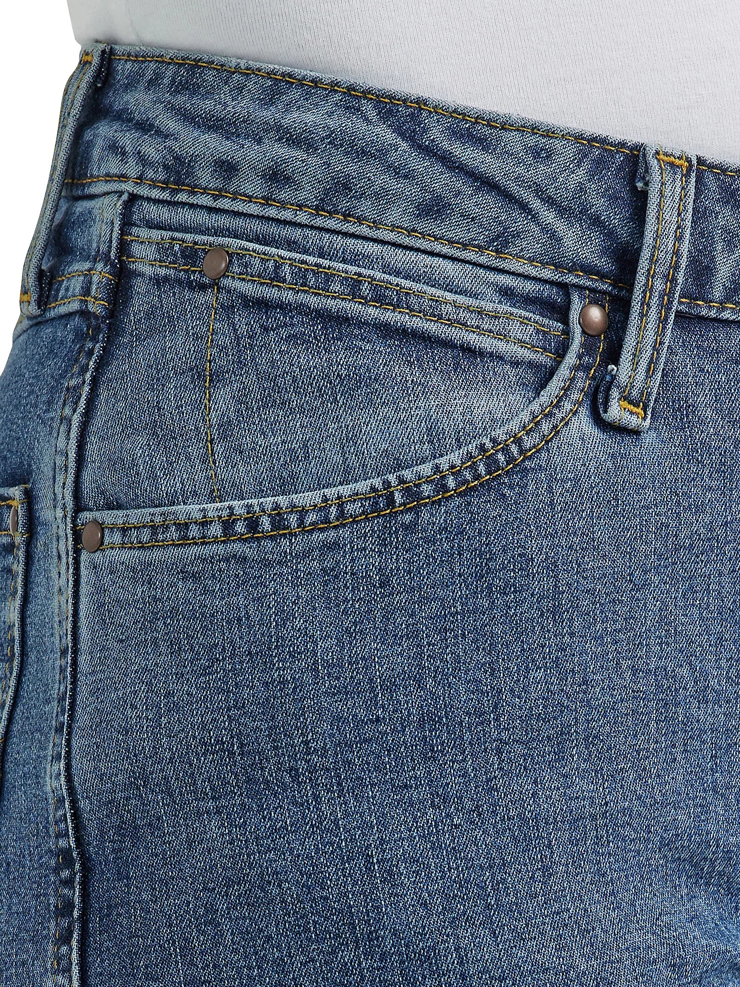 Jean taille haute Cowboy Cut® - Délavage à la pierre