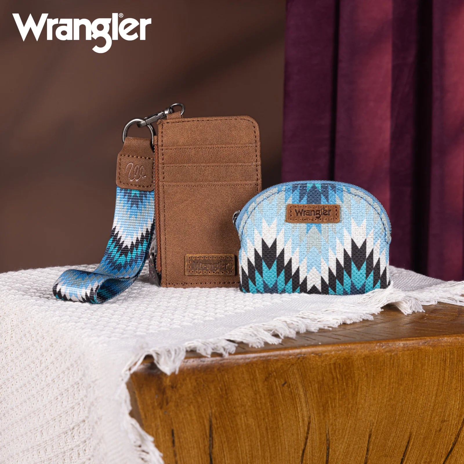 Pochette double avec motif artistique Wrangler sud-ouest - Jean