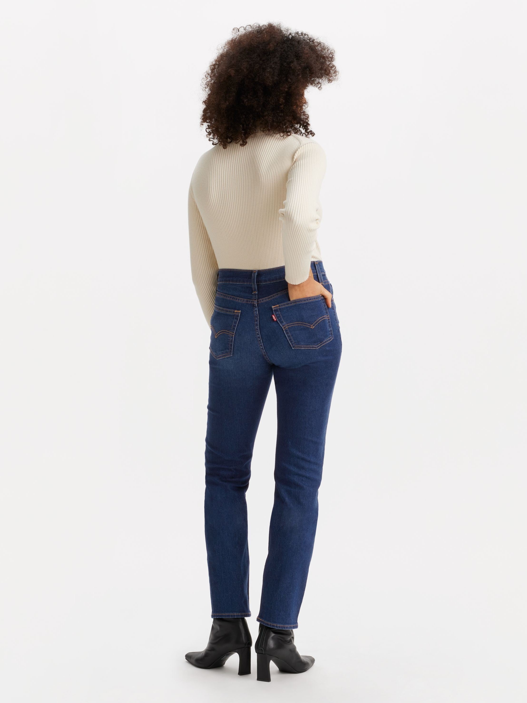 724 High Rise Straight - Chelsea Carbon Glow