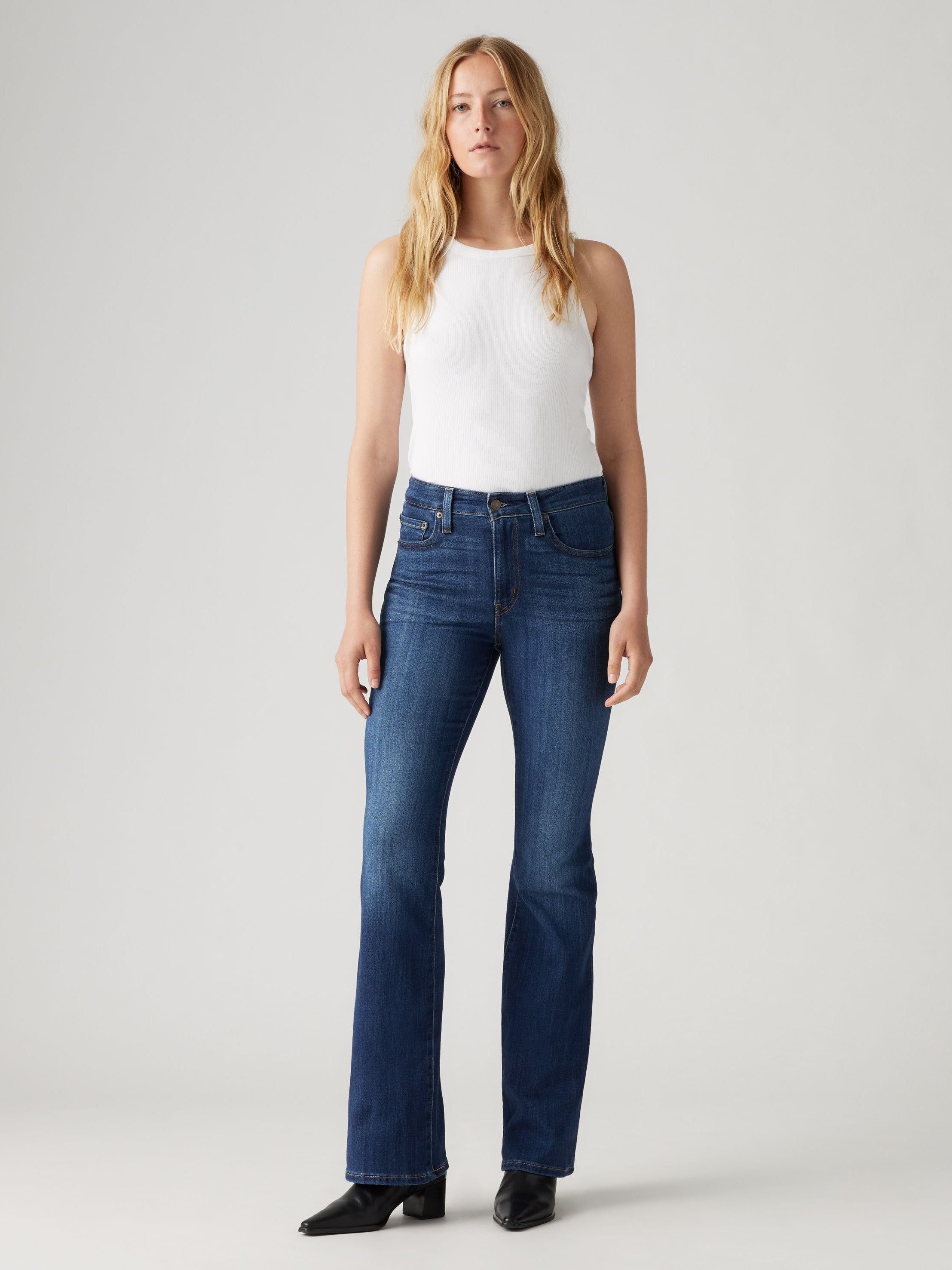 Jean évasé taille haute 726 pour femme