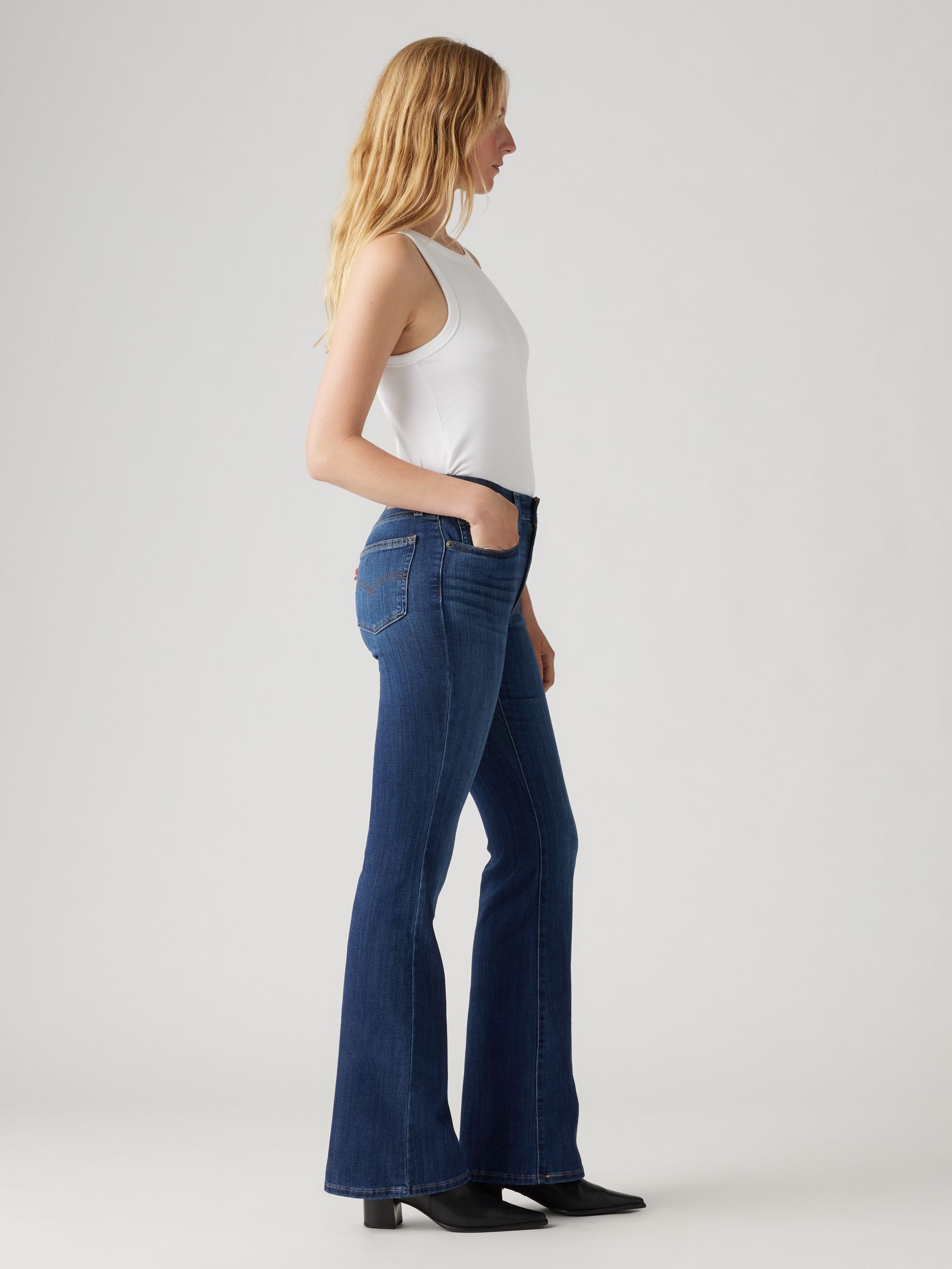 Jean évasé taille haute 726 pour femme