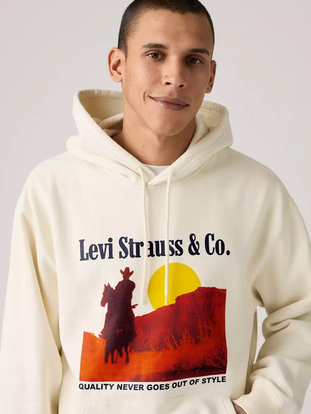 Sweat à capuche graphique décontracté Levi's pour homme