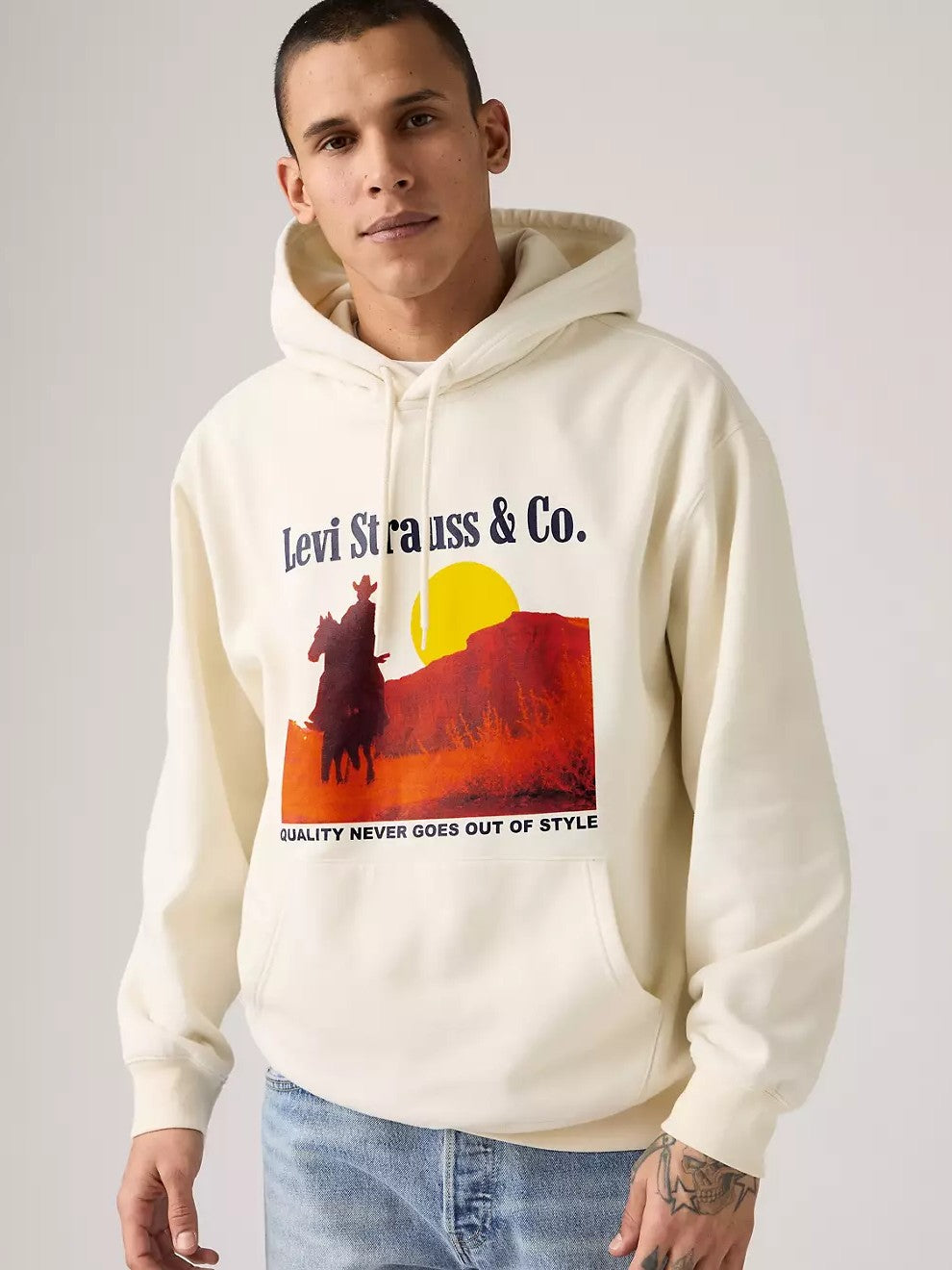 Sweat à capuche graphique décontracté Levi's pour homme