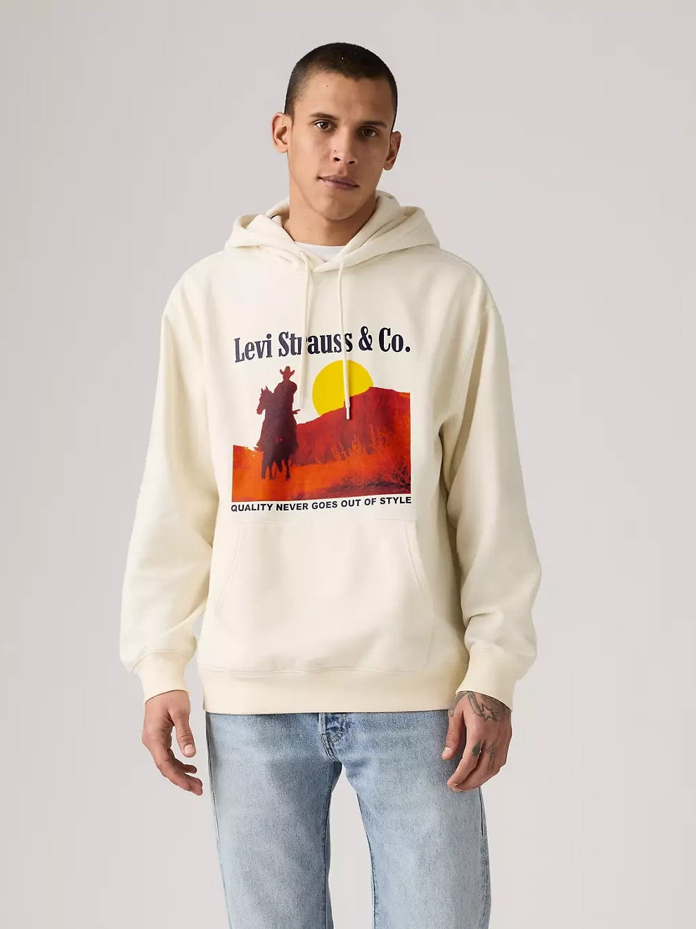 Sweat à capuche graphique décontracté Levi's pour homme