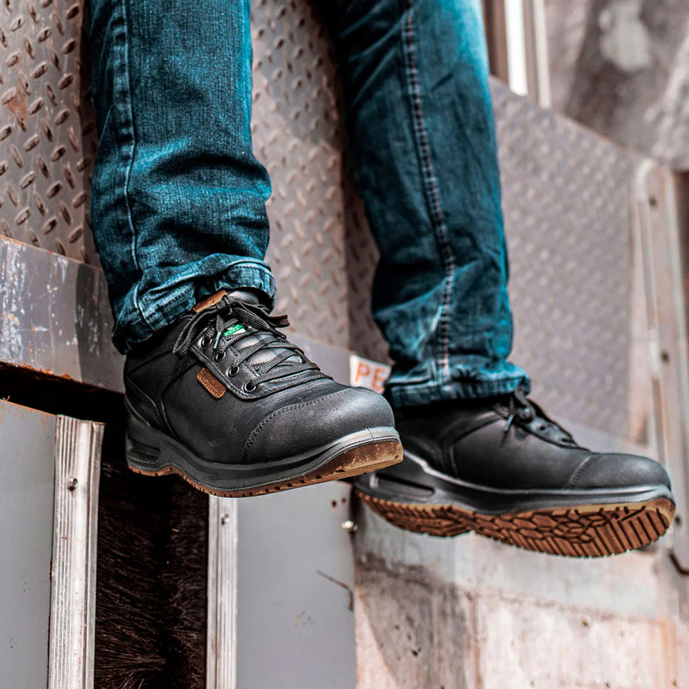 Chaussure INSPADES™, cuir pleine fleur, noir et marron