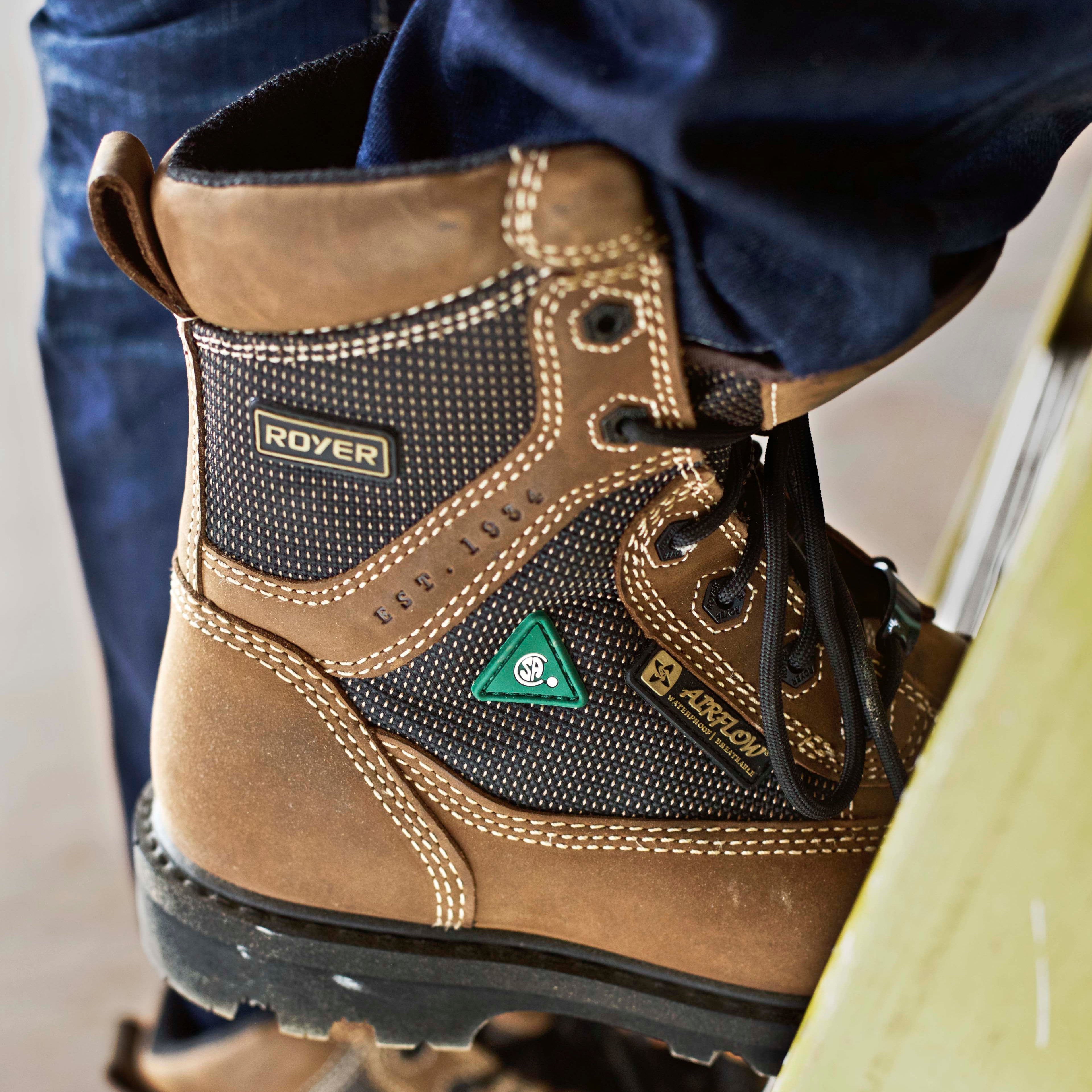 Bottes FLX™ 8" sans métal et imperméables, SHIELDTEX™, marron
