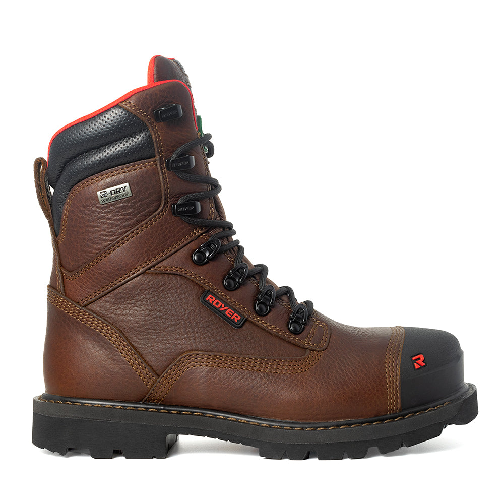 8" REVOLT™ MEGAGRIP™ PRO Boot, R-DRY™ membrane, Brown