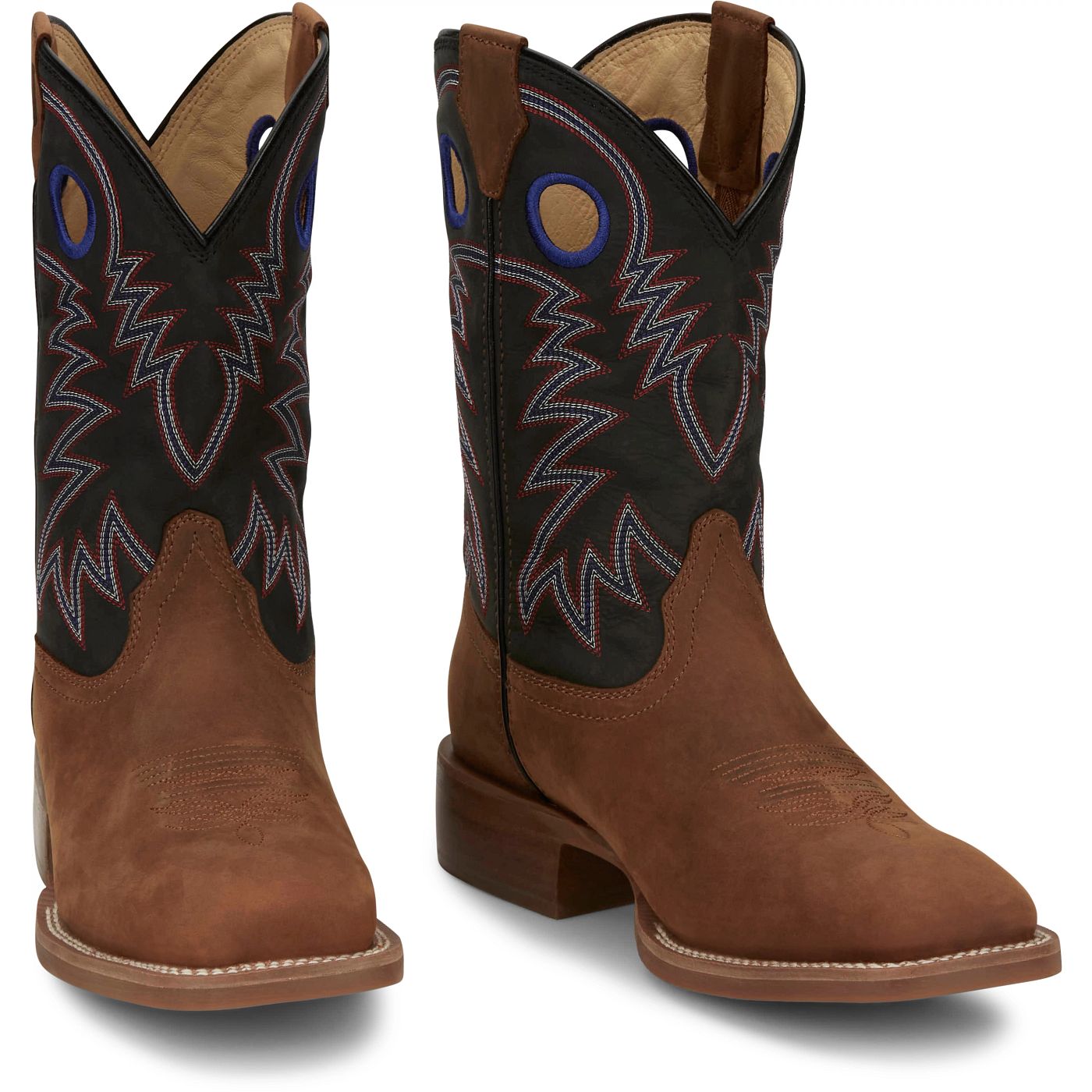 Bottes de cow-boy 11" pour homme Show Stopper - Brun/Noir