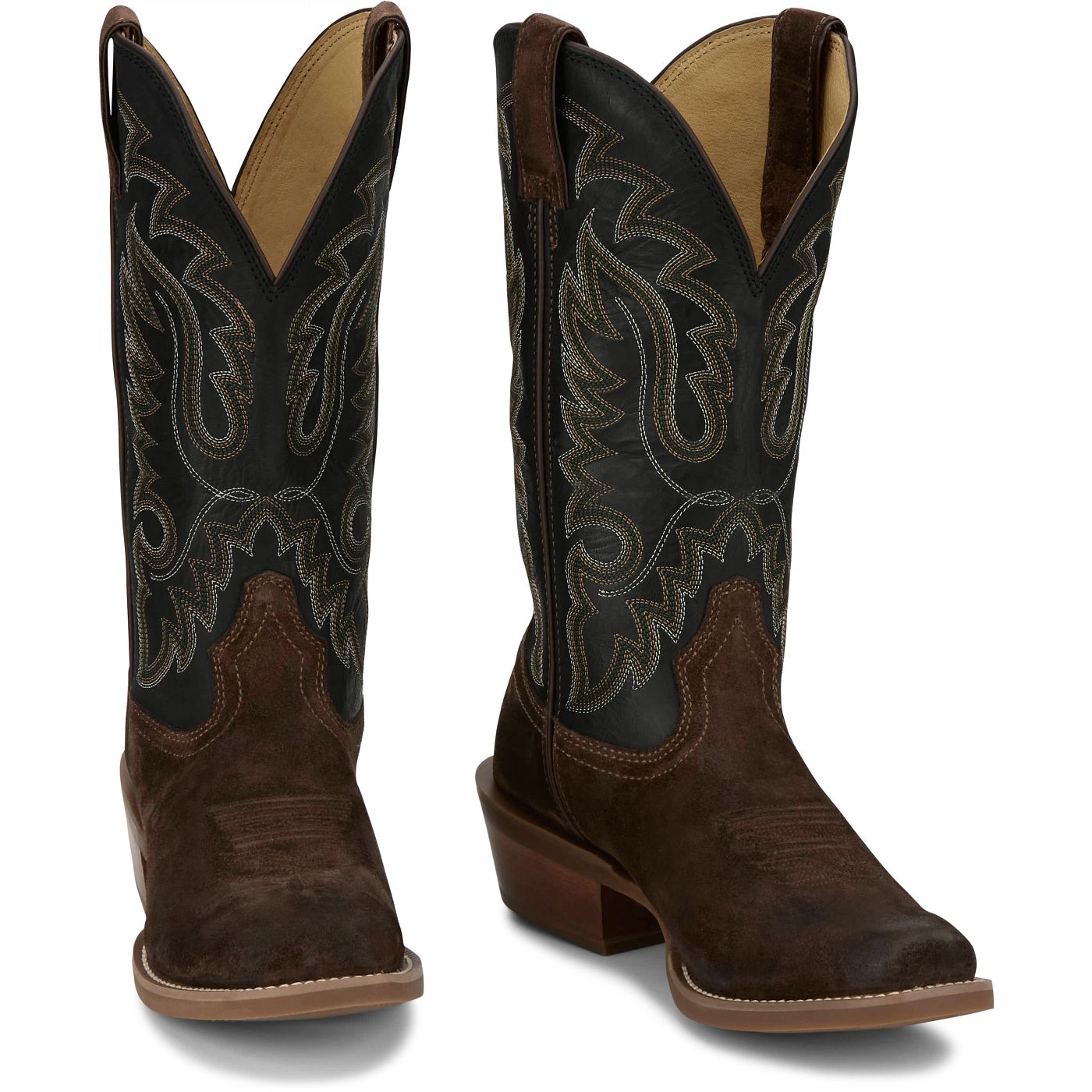Bottes de cowboy en suède 13" Cowboy Town pour hommes