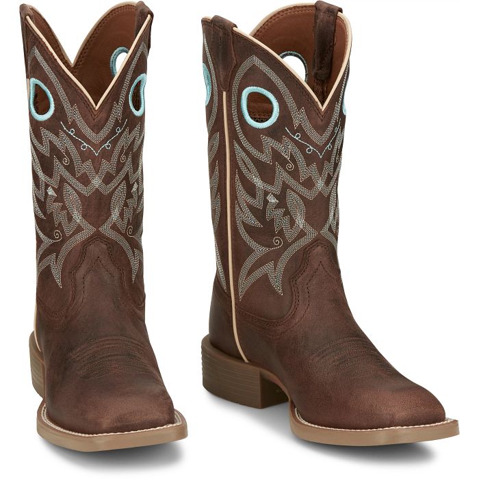 Bottes Western Liberty 11" pour femme - Spicy Brown