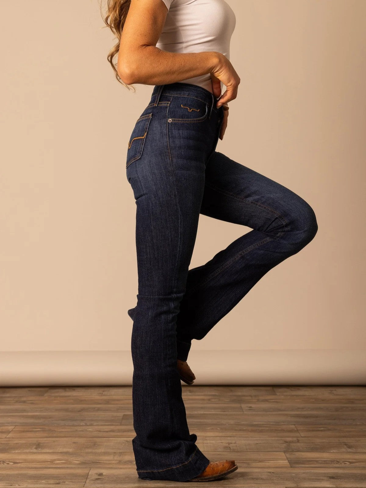 Kimes Ranch Jennifer Ultra High-Rise Flare Jean - Blue