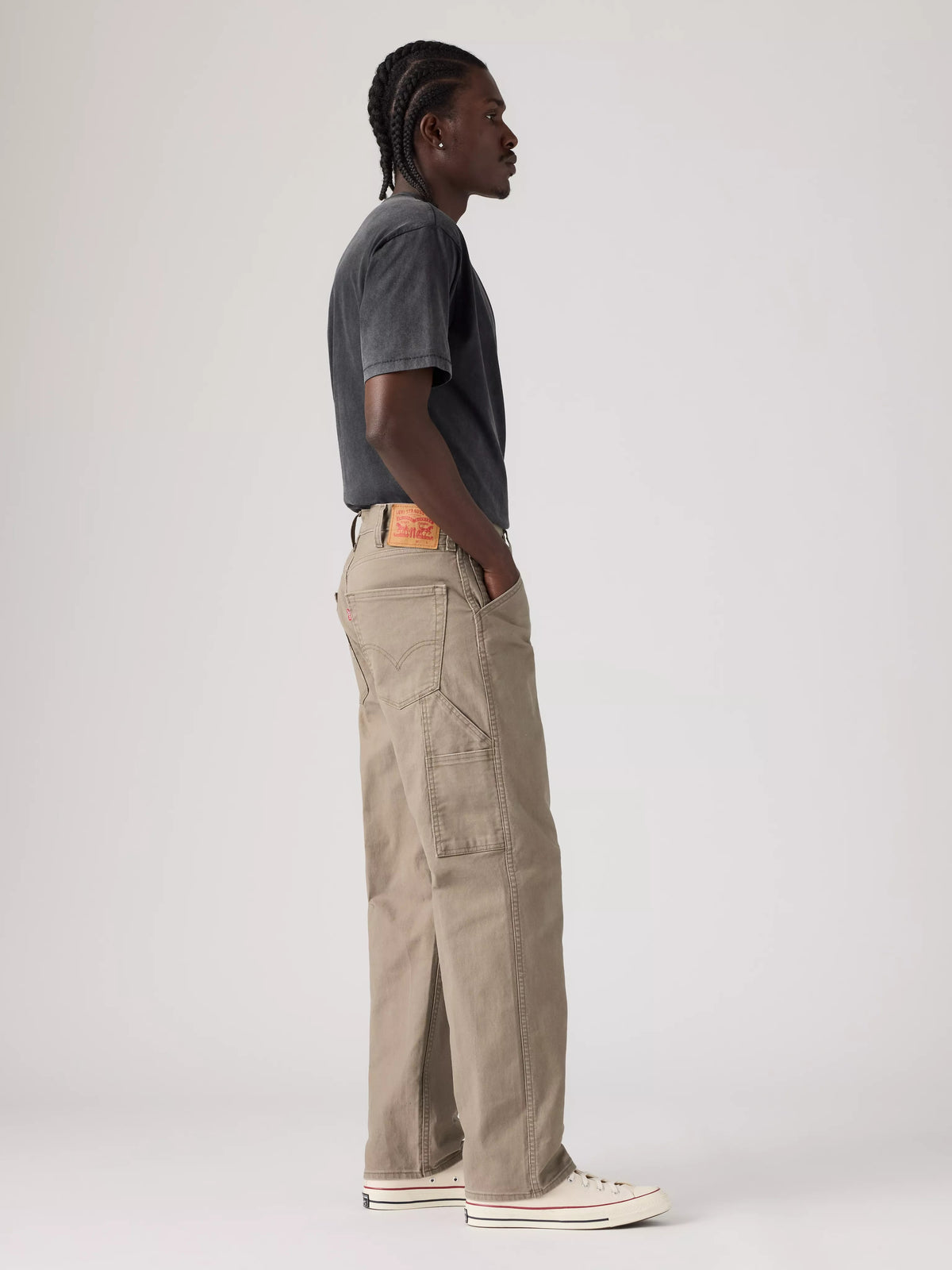 555 Pantalon de charpentier à coupe décontractée