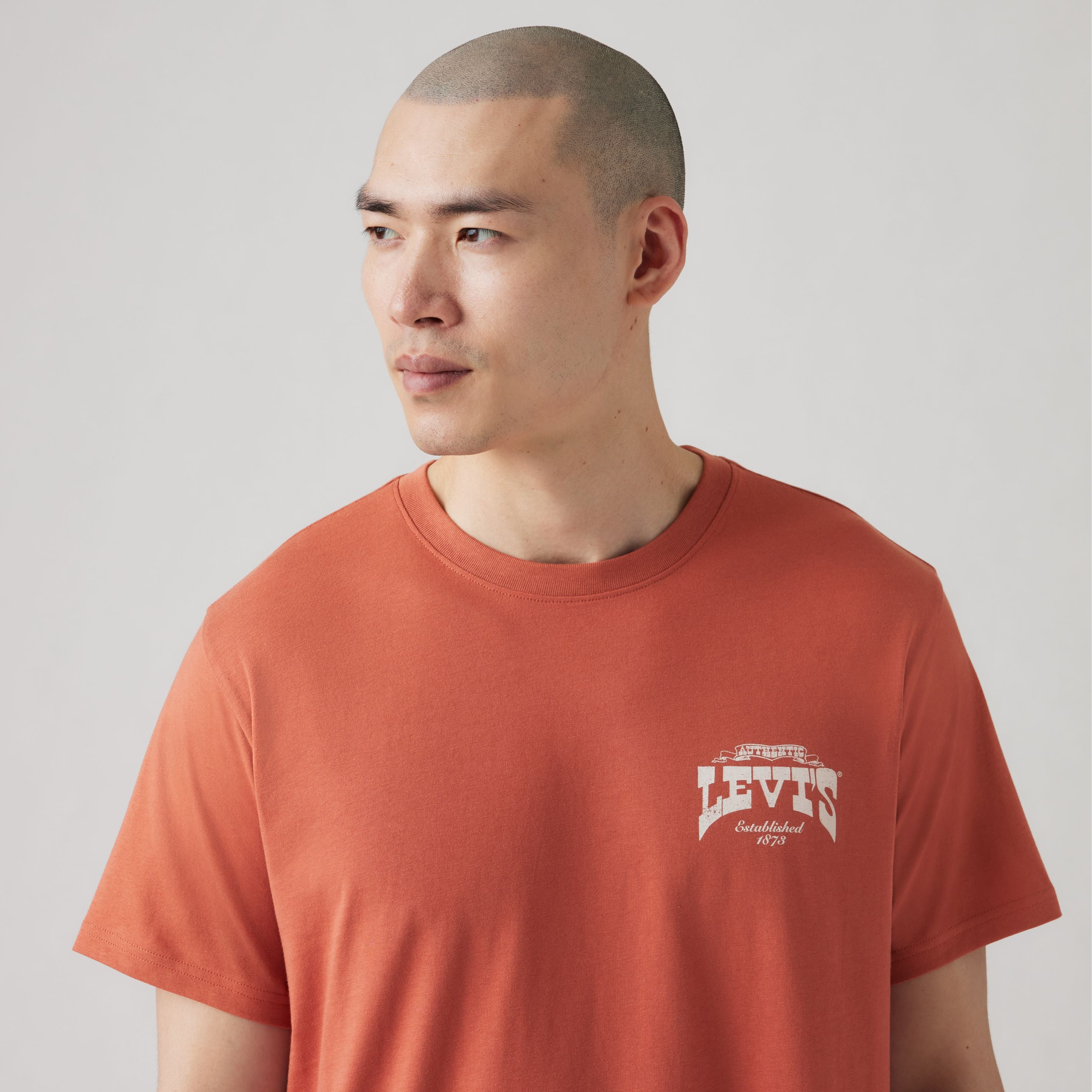 T-shirt graphique à manches courtes coupe décontractée - Rouge