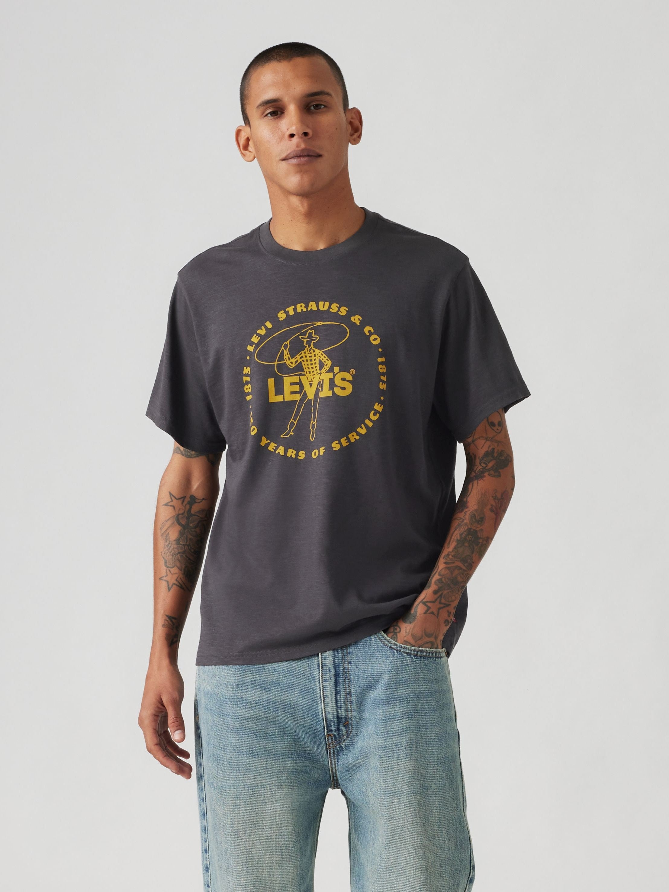 T-shirt graphique à manches courtes coupe décontractée - Laso Man