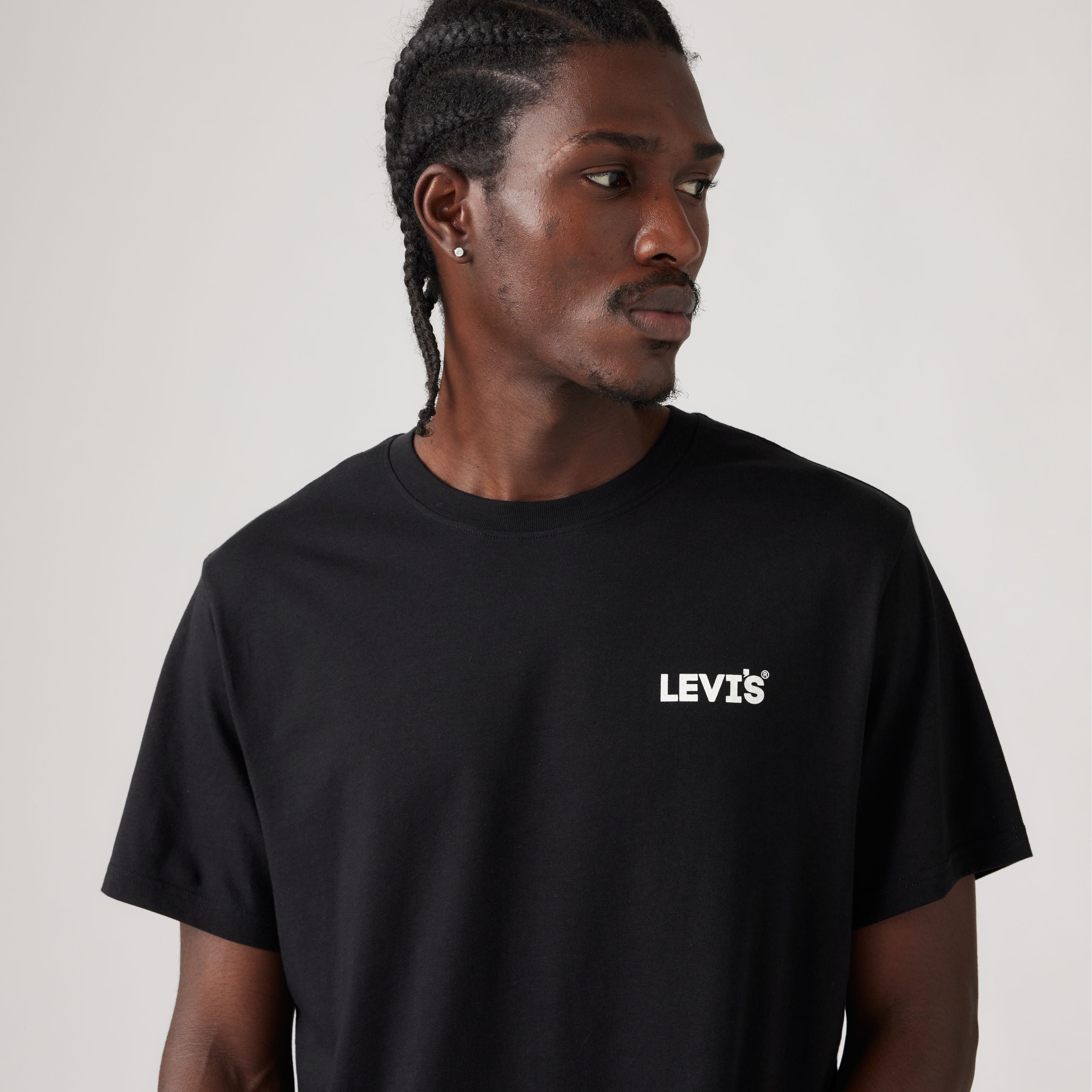 T-shirt coupe décontractée - Noir minéral