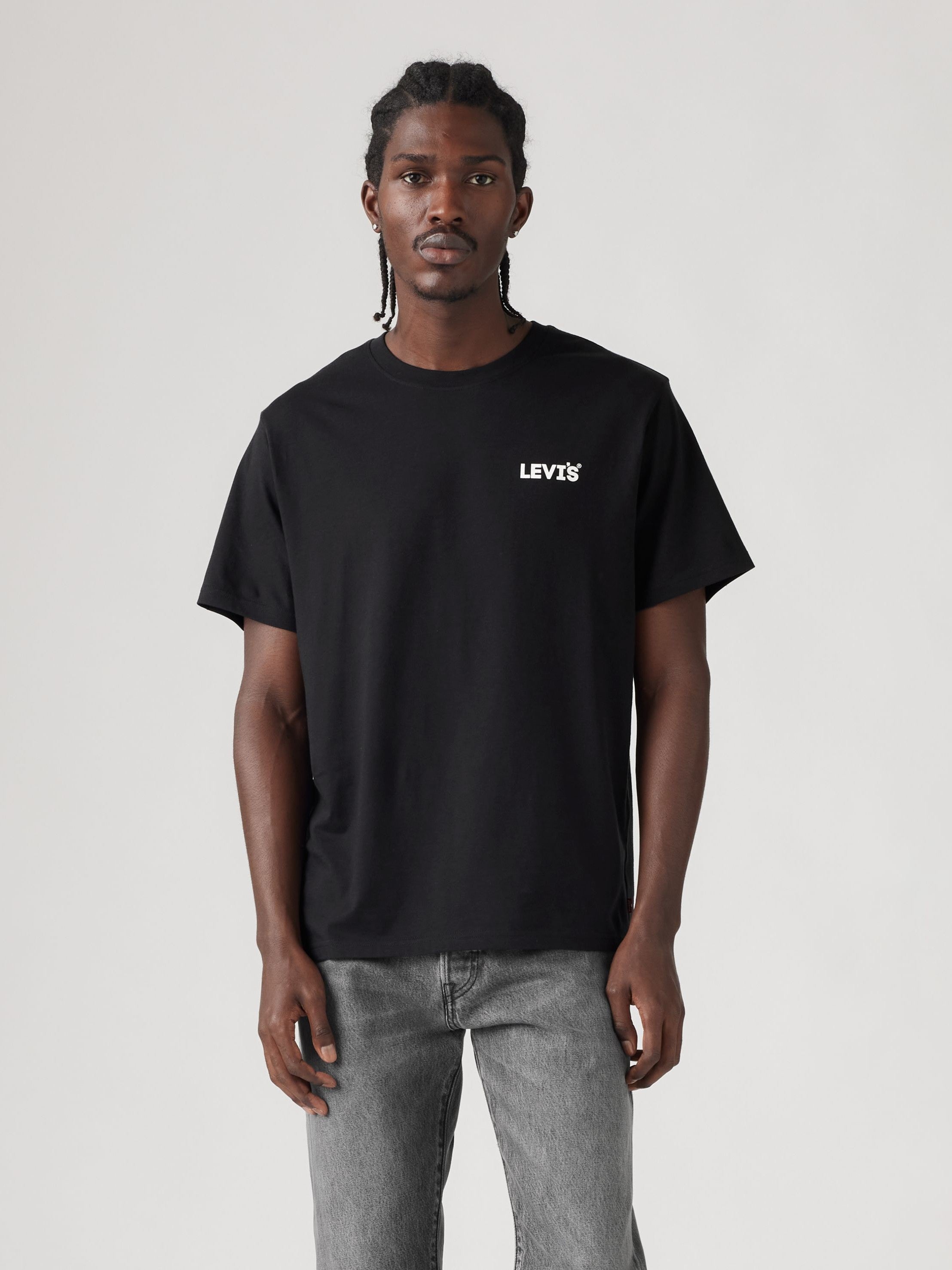 T-shirt coupe décontractée - Noir minéral