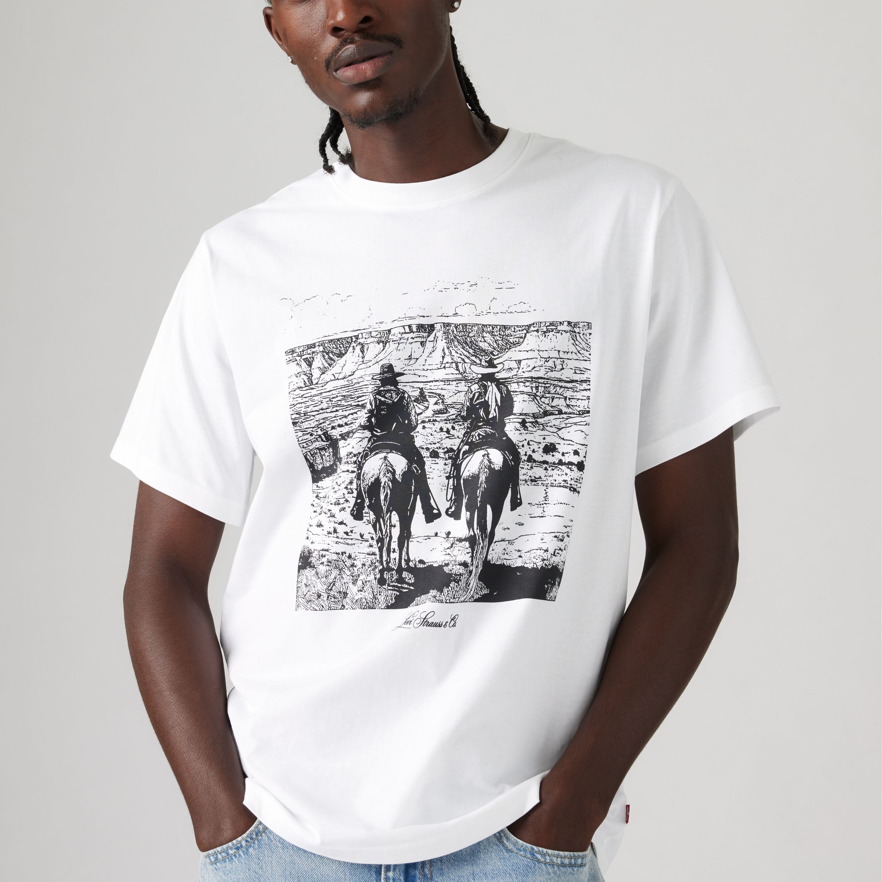T-shirt coupe décontractée - Archival Sunset Rider