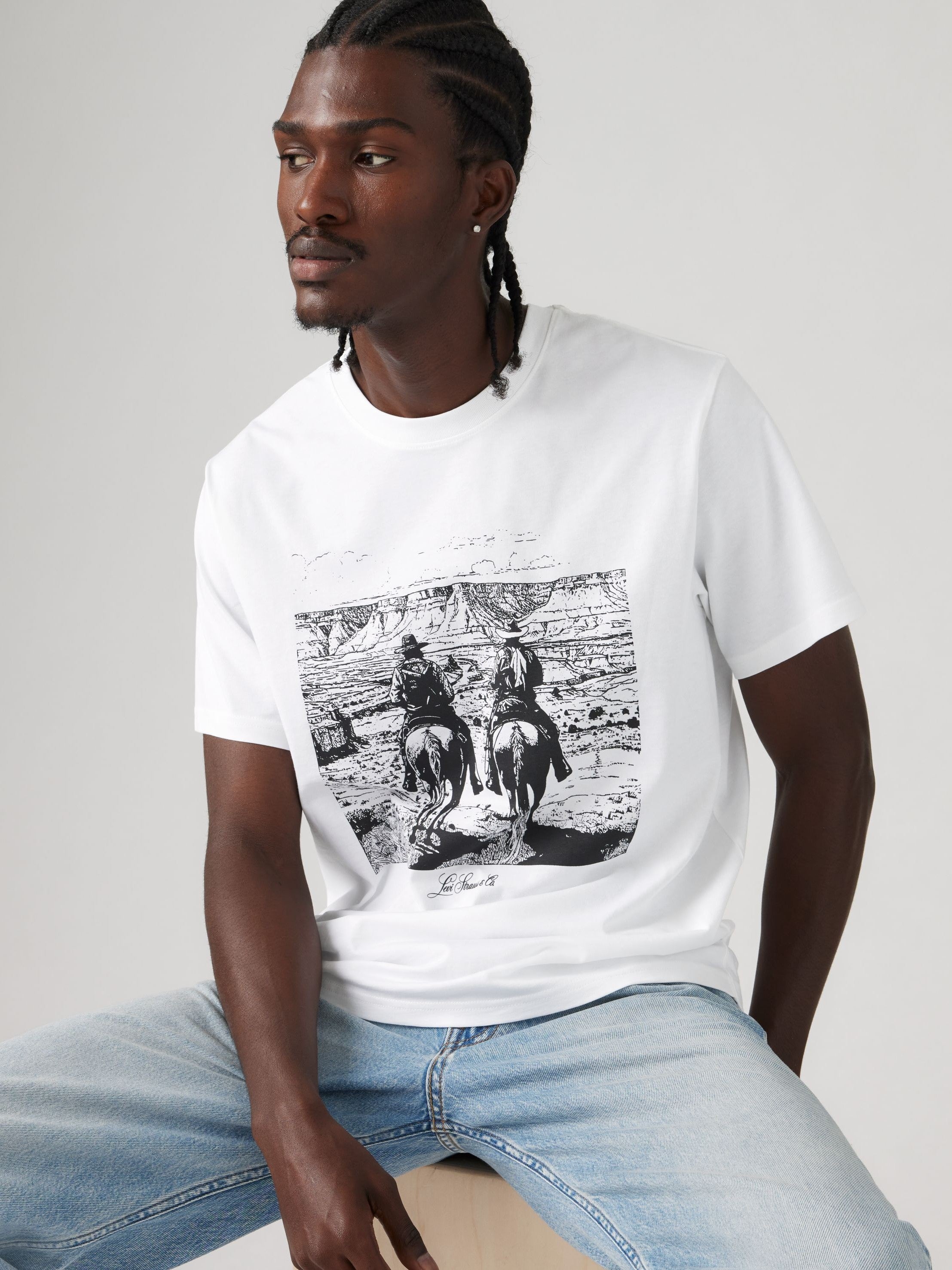 T-shirt coupe décontractée - Archival Sunset Rider