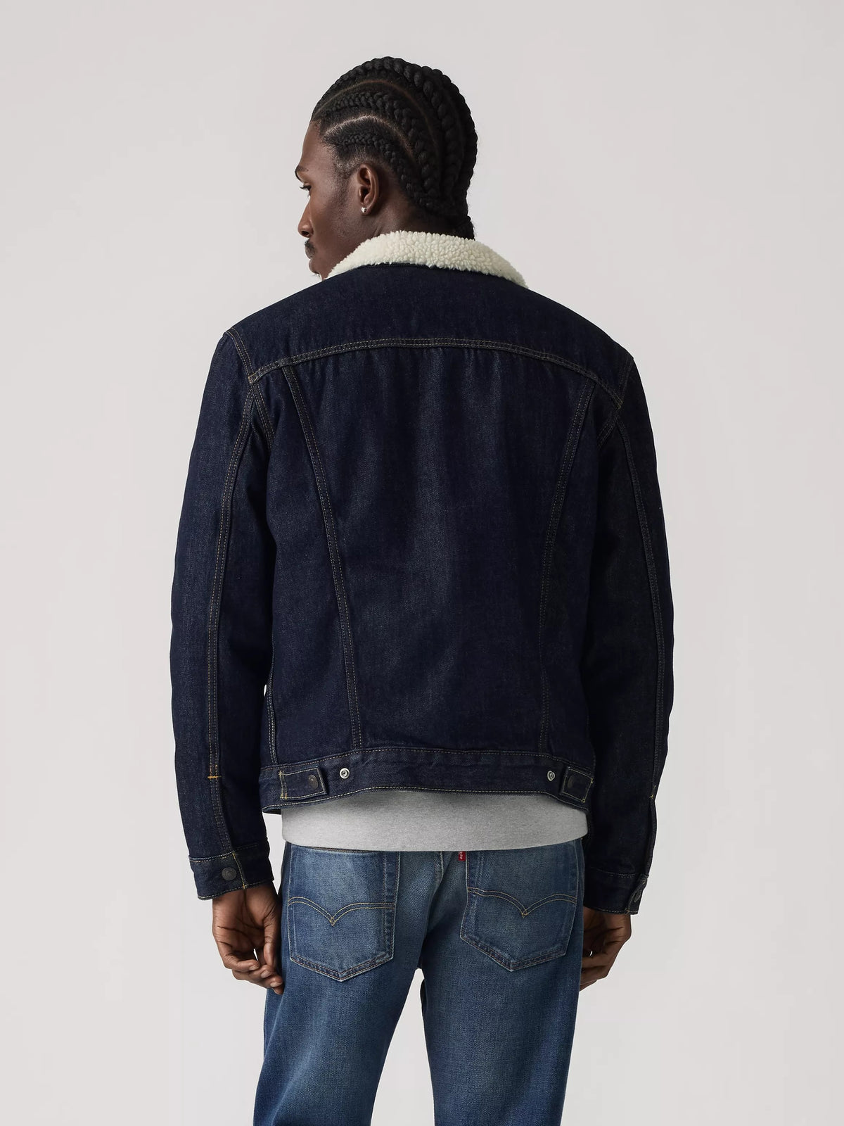 Veste Trucker Type III doublée en sherpa pour homme