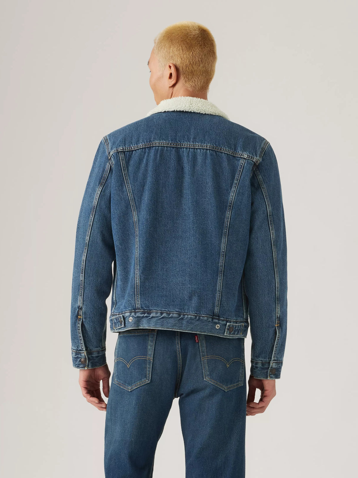 Veste Trucker Type III doublée en sherpa pour homme