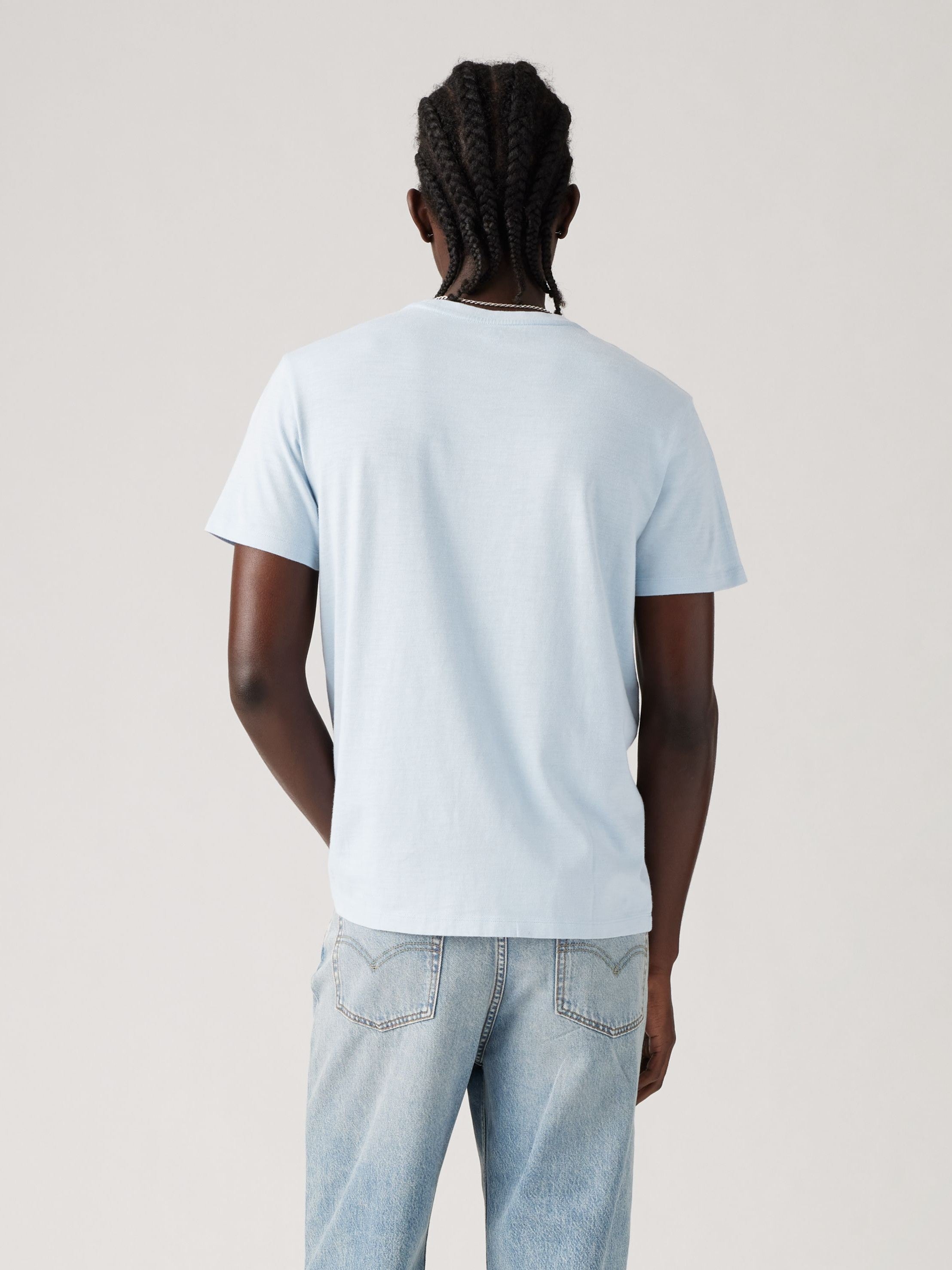 T-shirt classique à manches courtes et poche - Niagara Mist