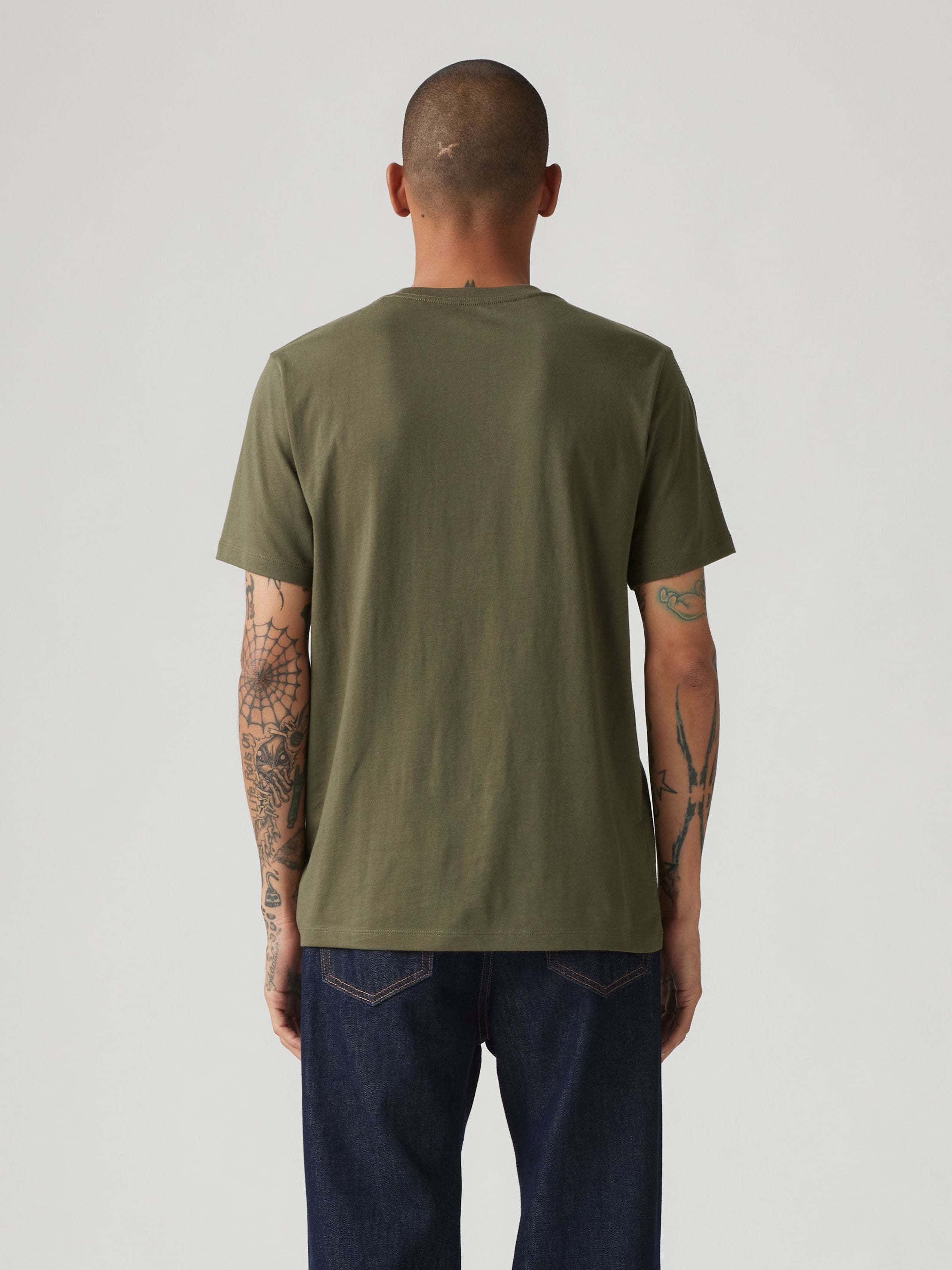 T-shirt ras du cou graphique - Olive Night