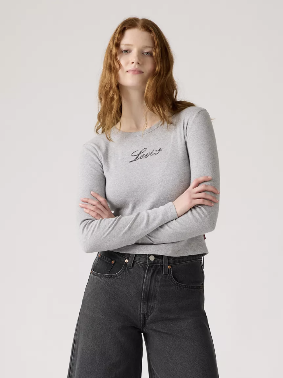 Levi's Women's Long sleeve Glitter Logo