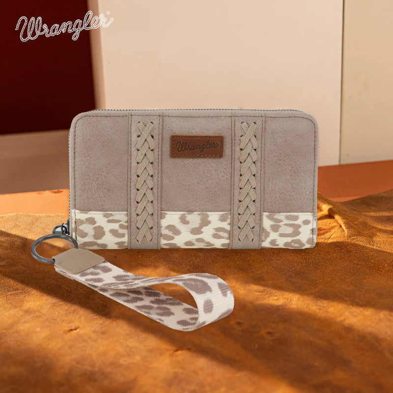 Portefeuille Wrangler imprimé léopard - Marron léopard