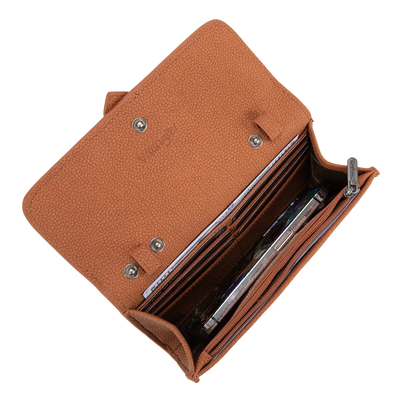 Portefeuille/sac bandoulière Wrangler Buckle - Marron