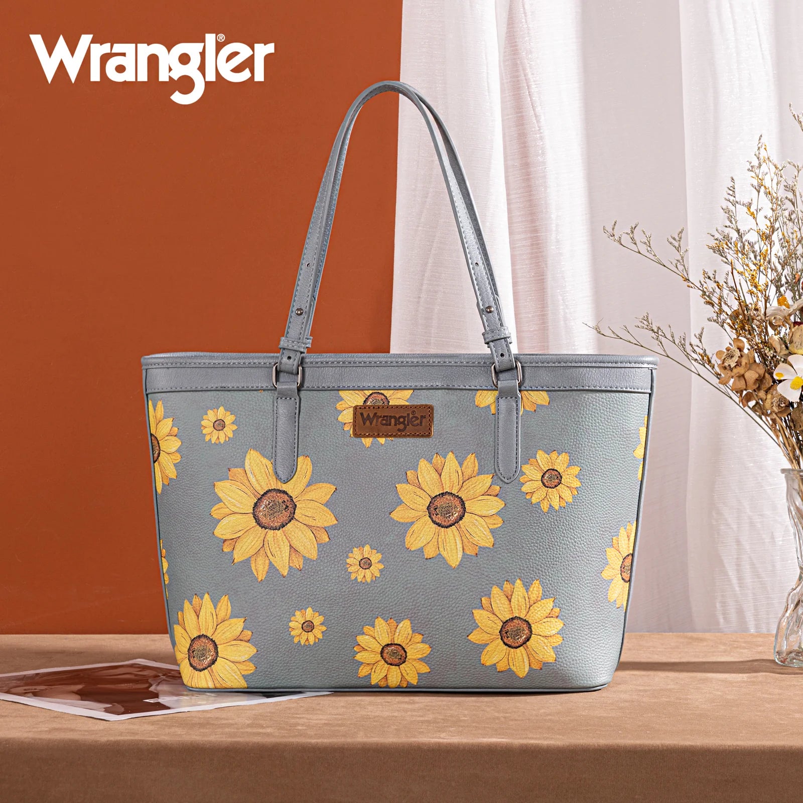 Wrangler Sunflower Print Tote Bag