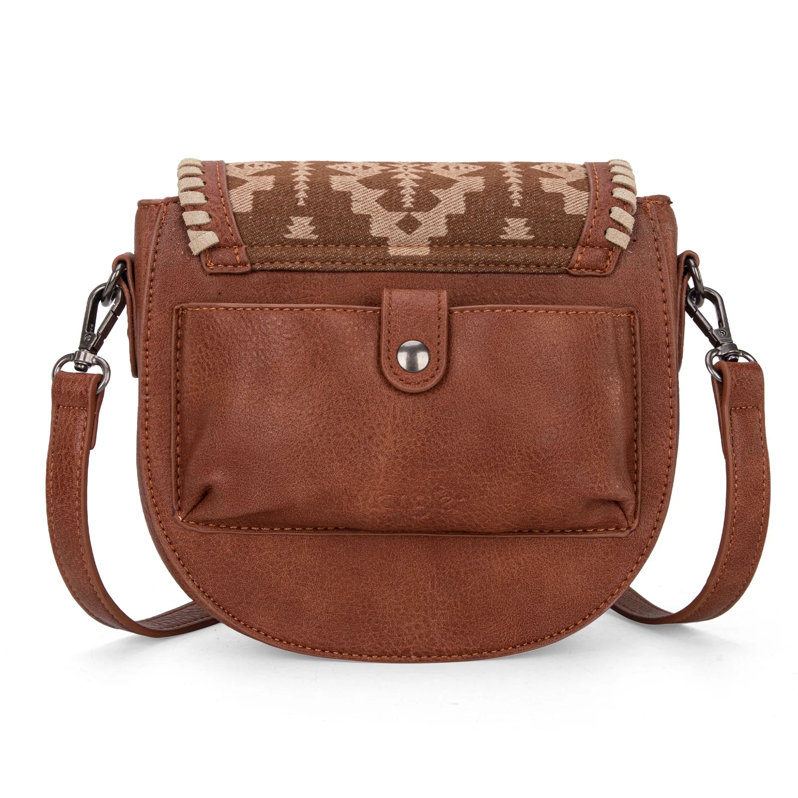 Wrangler Southwestern Print Saddle Bag - Brown