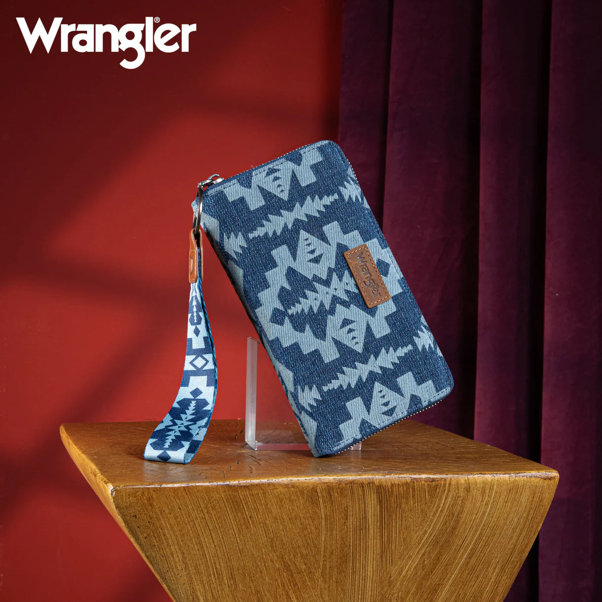 Wrangler Southwestern Art Print Wallet - Jean