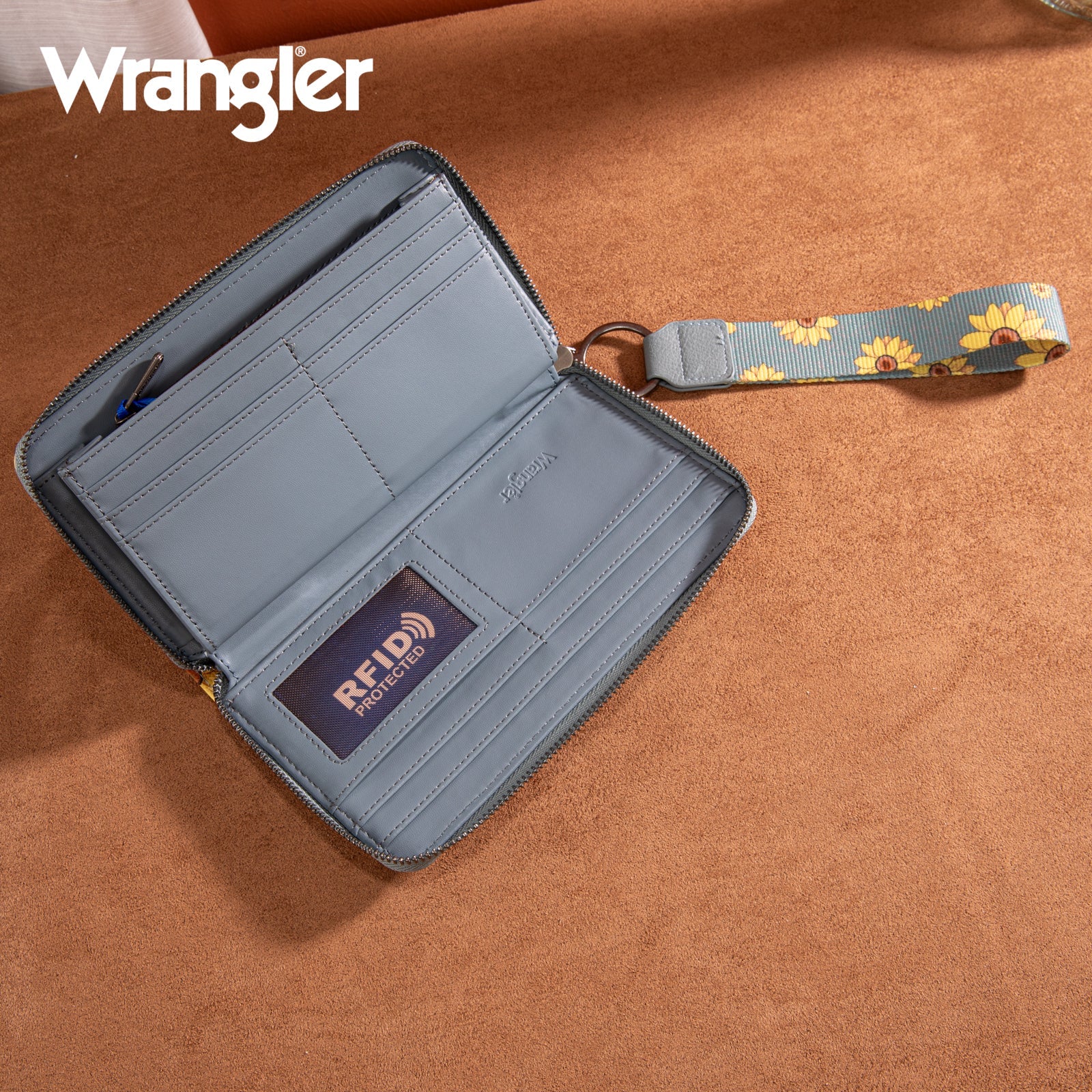 Wrangler Sunflower Print PU Leather Wallet