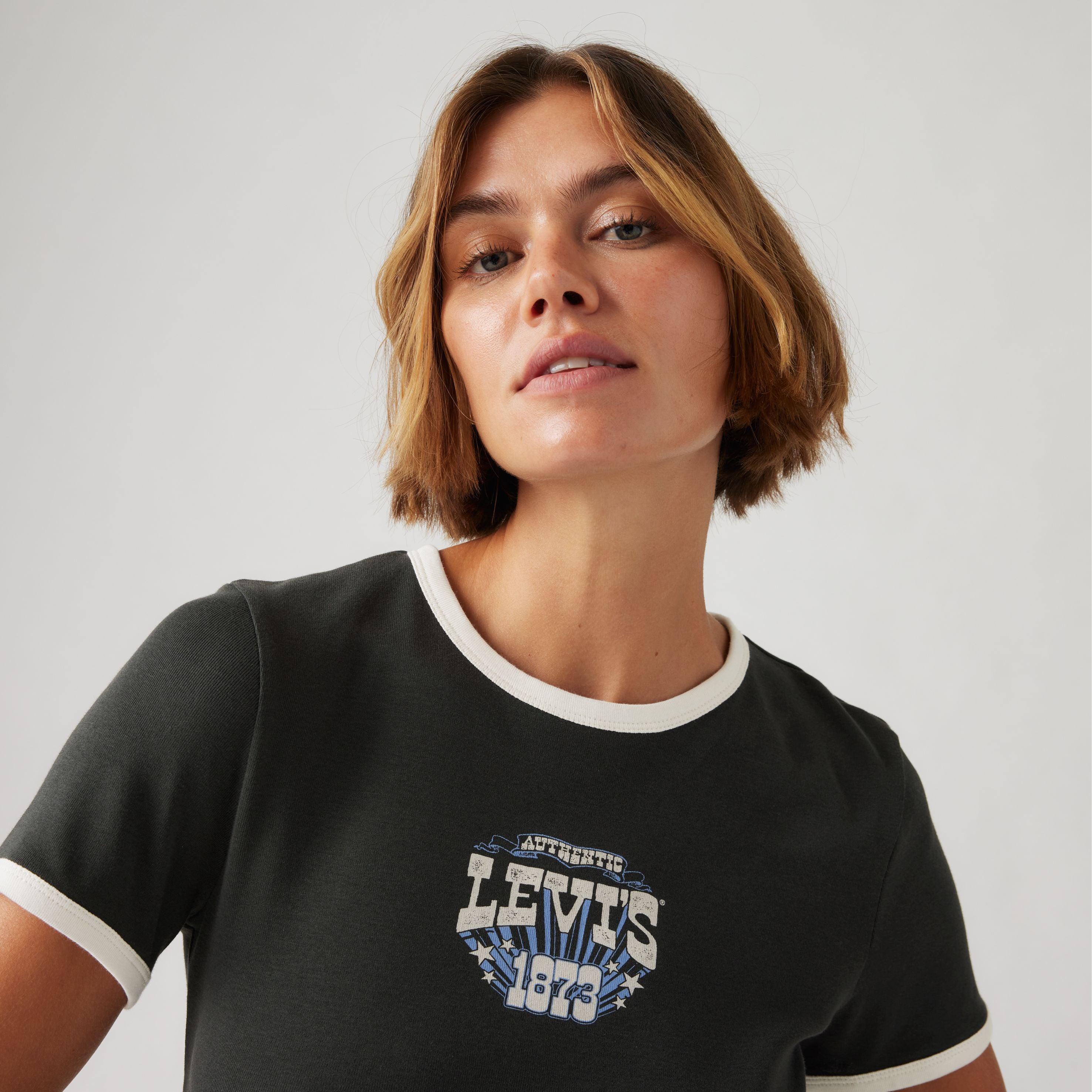 Graphic Rickie Ringer T-shirt - Black