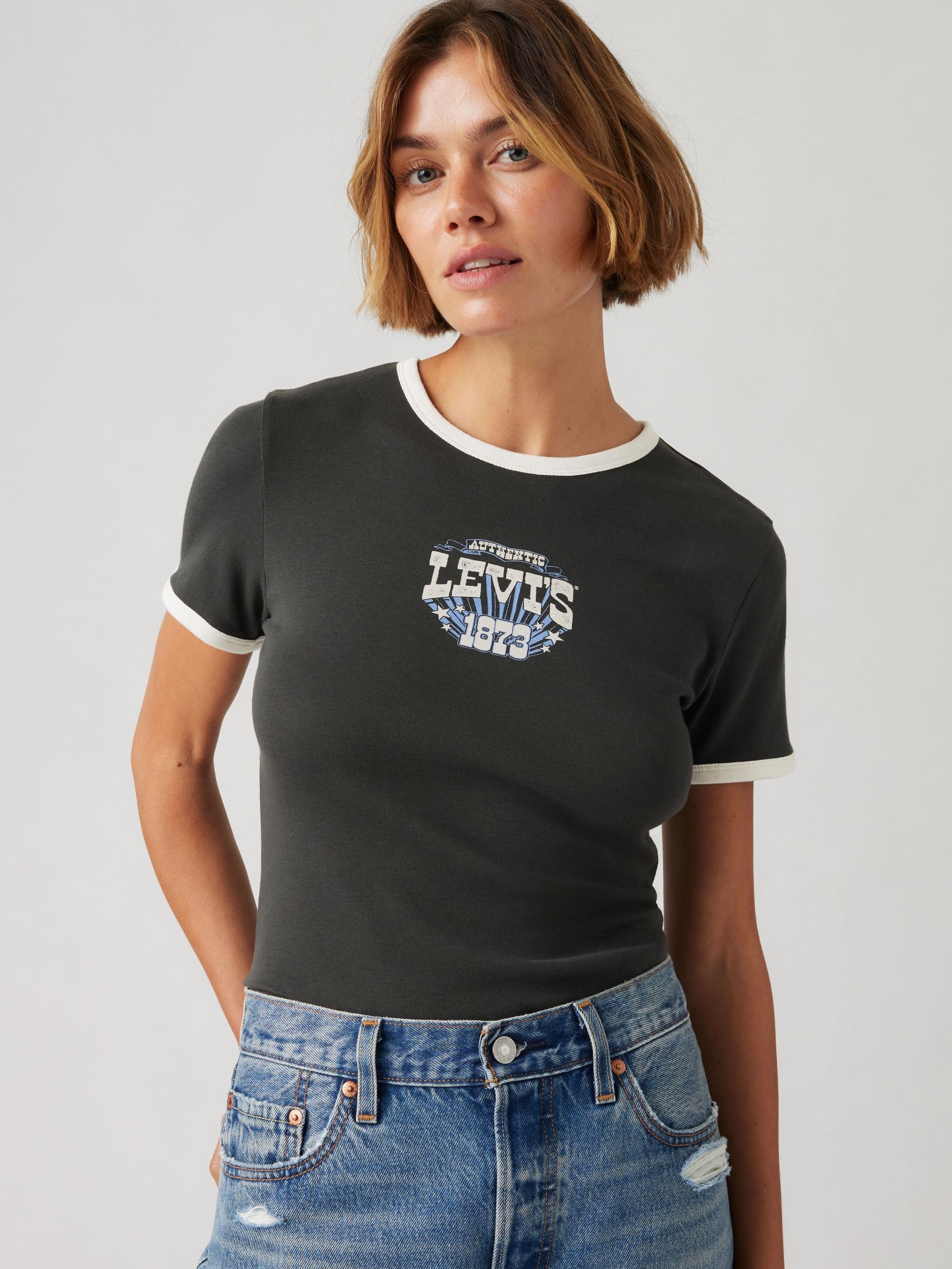 Graphic Rickie Ringer T-shirt - Black