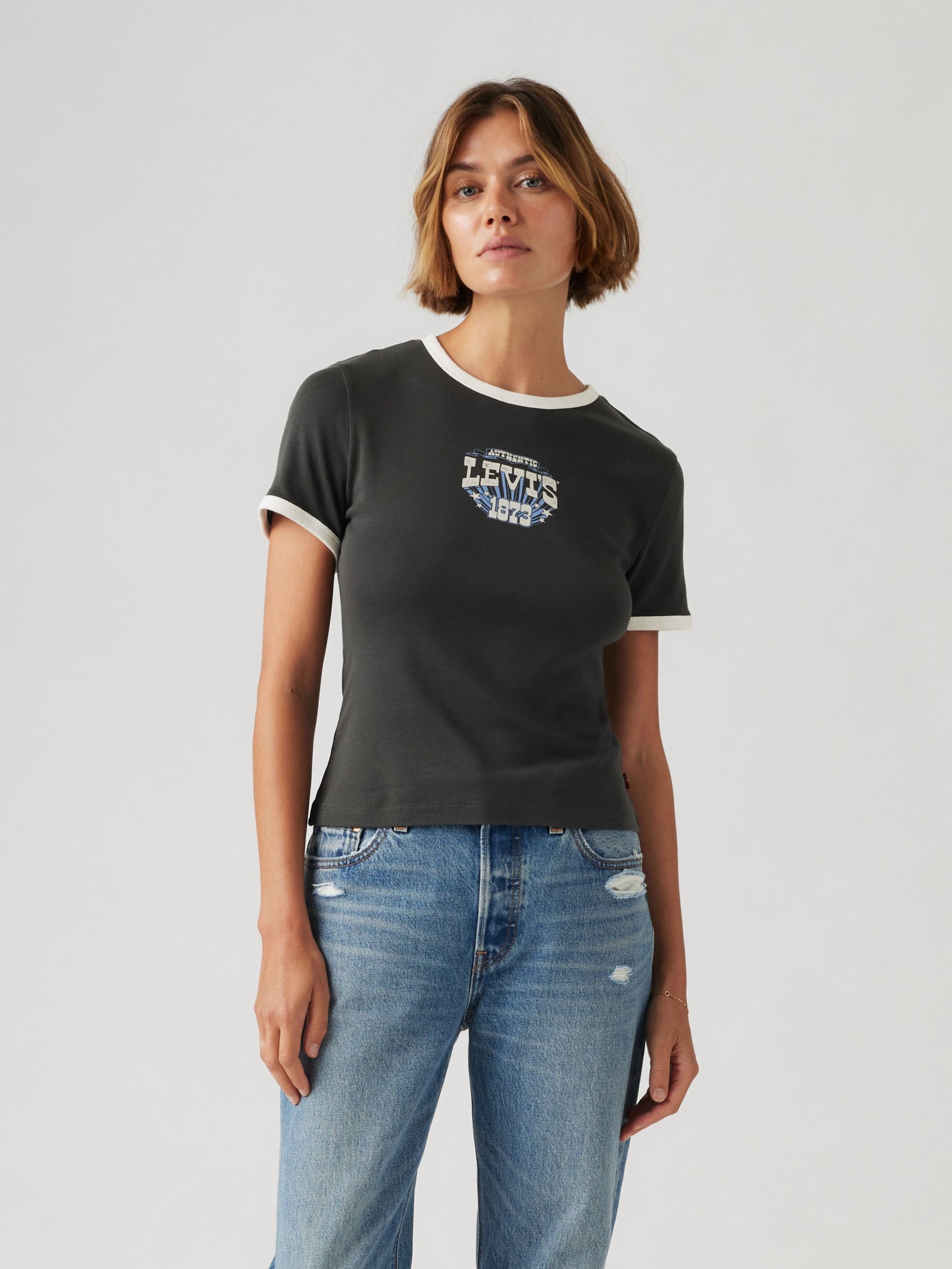 Graphic Rickie Ringer T-shirt - Black