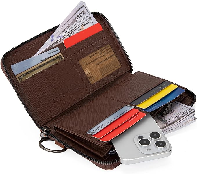 Wrangler Southwestern Art Print Wallet - Coffee