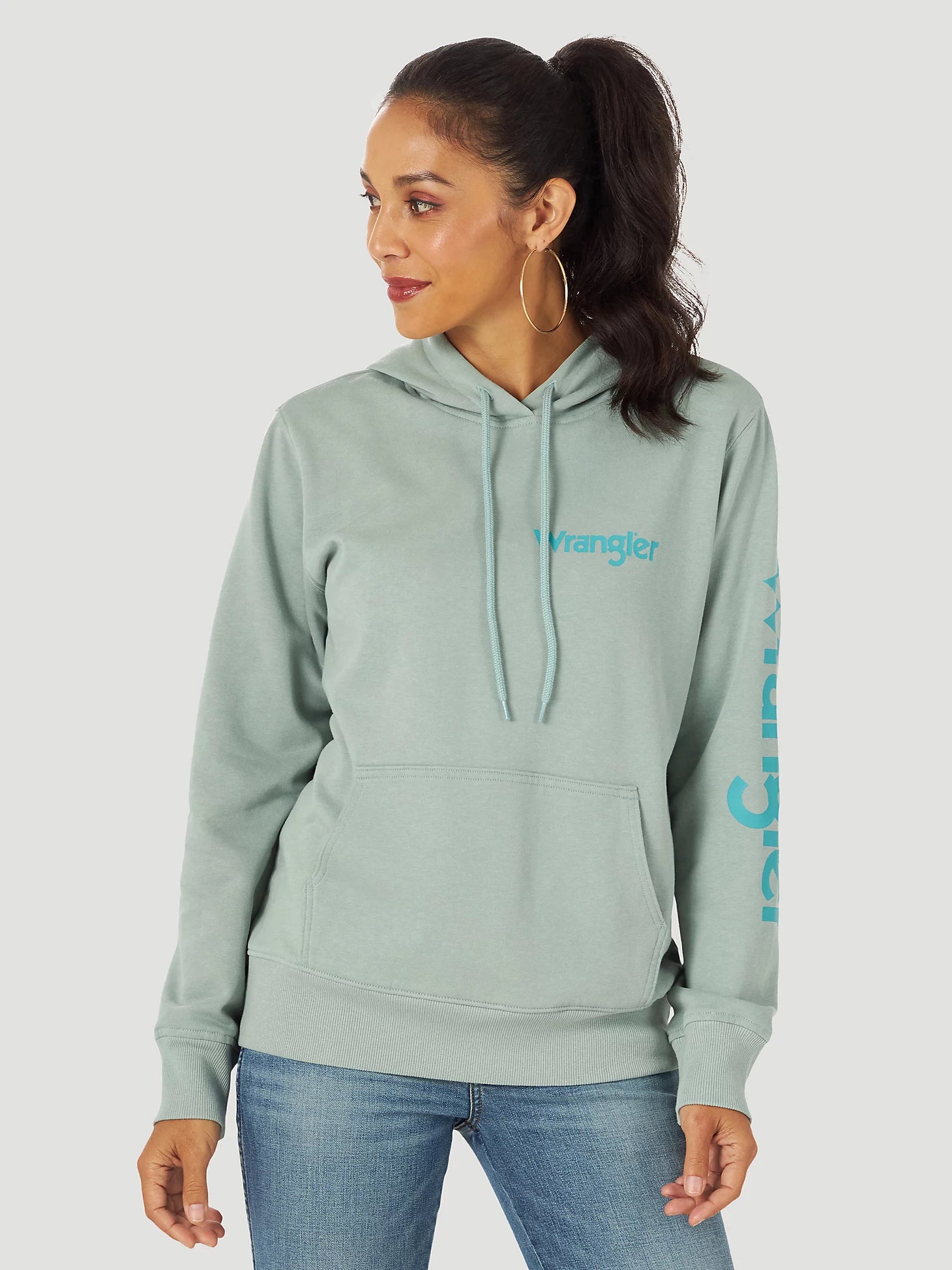 Wrangler® Retro® Punchy Hoodie - Teal