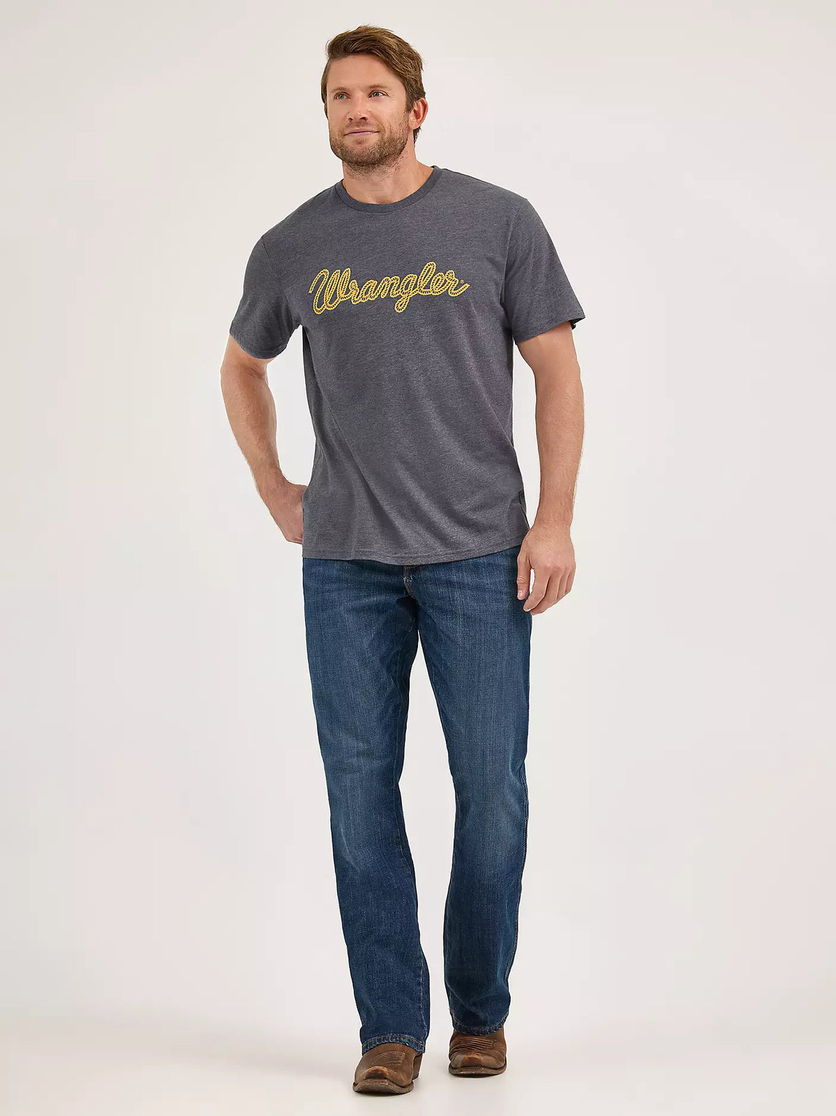 T-shirt Wrangler® pour hommes avec logo corde